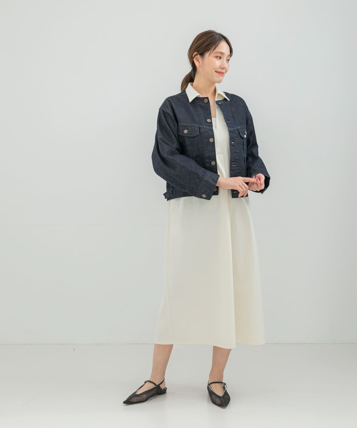 URBAN RESEARCH ROSSO「スキッパーデニムワンピース」|ワンピース|