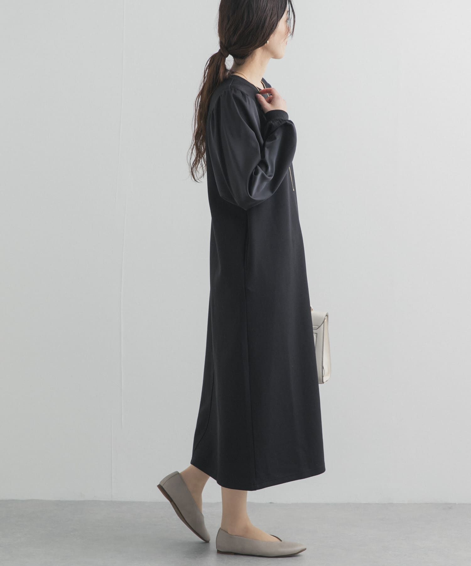 URBAN RESEARCH DOORS「ボリュームスリーブドッキングワンピース」|ワンピース|