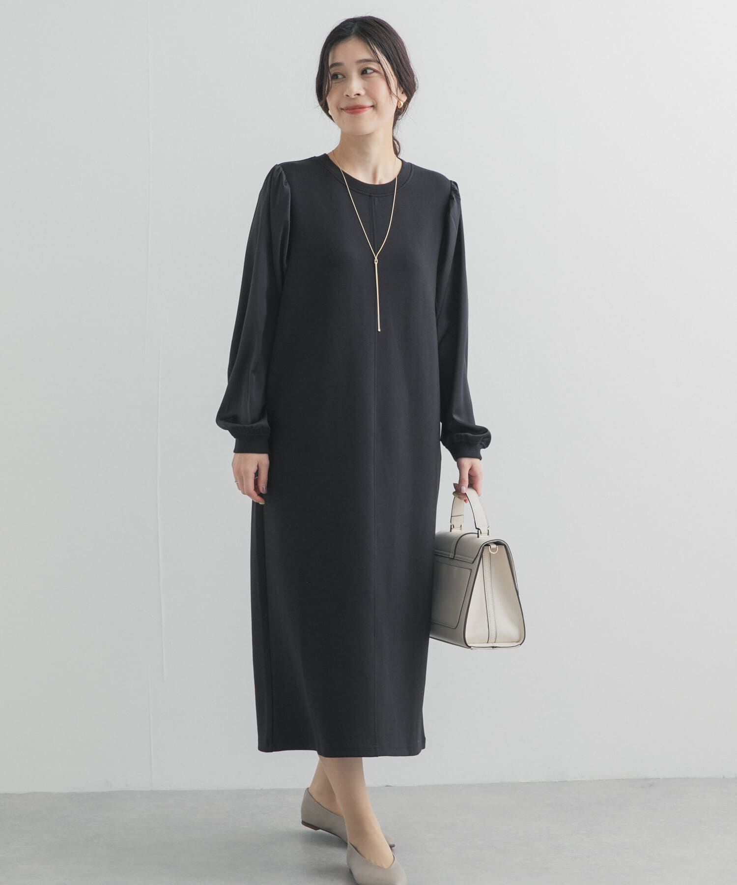 URBAN RESEARCH DOORS「ボリュームスリーブドッキングワンピース」|ワンピース|