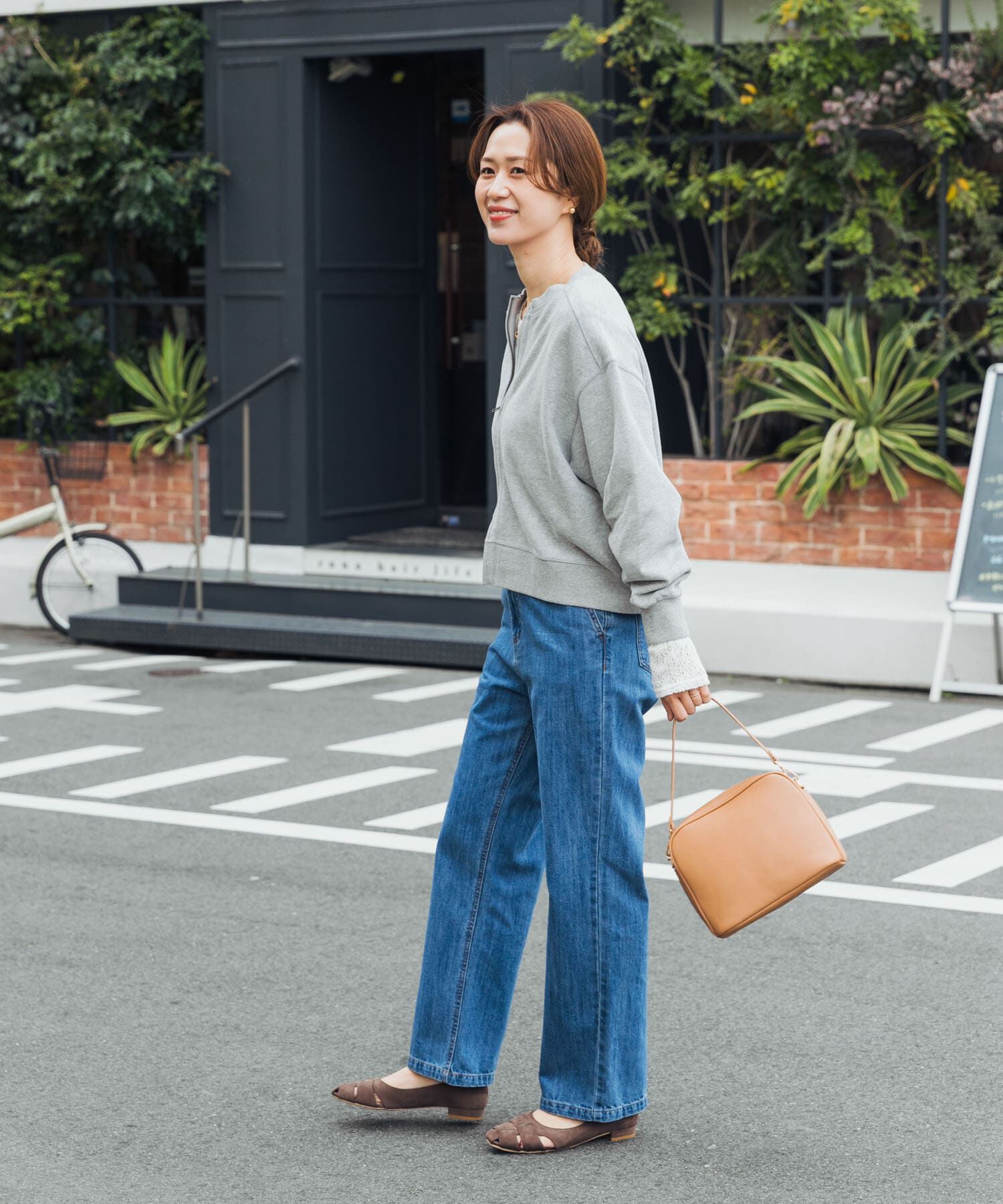 URBAN RESEARCH DOORS「『WEB/一部店舗限定カラー』コットンスウェットジップカーディガン」|カーディガン|