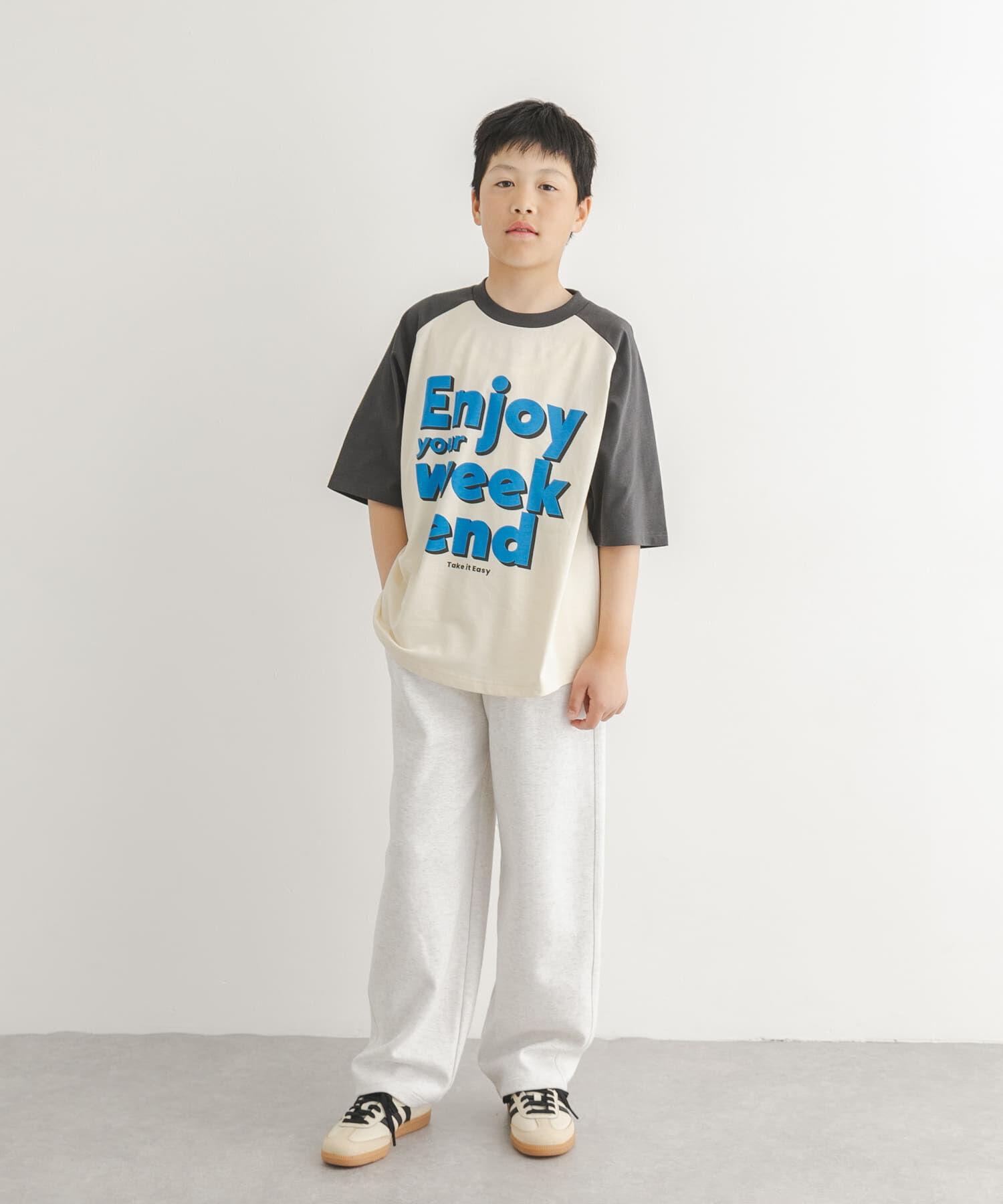URBAN RESEARCH DOORS「『150サイズ』ロゴプリントラグランTシャツ(KIDS)」|その他|