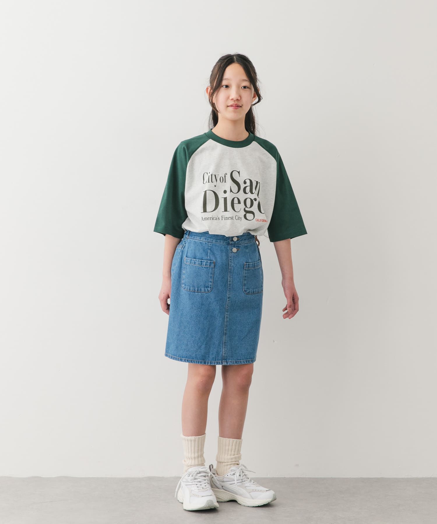 URBAN RESEARCH DOORS「『150サイズ』ロゴプリントラグランTシャツ(KIDS)」|その他|