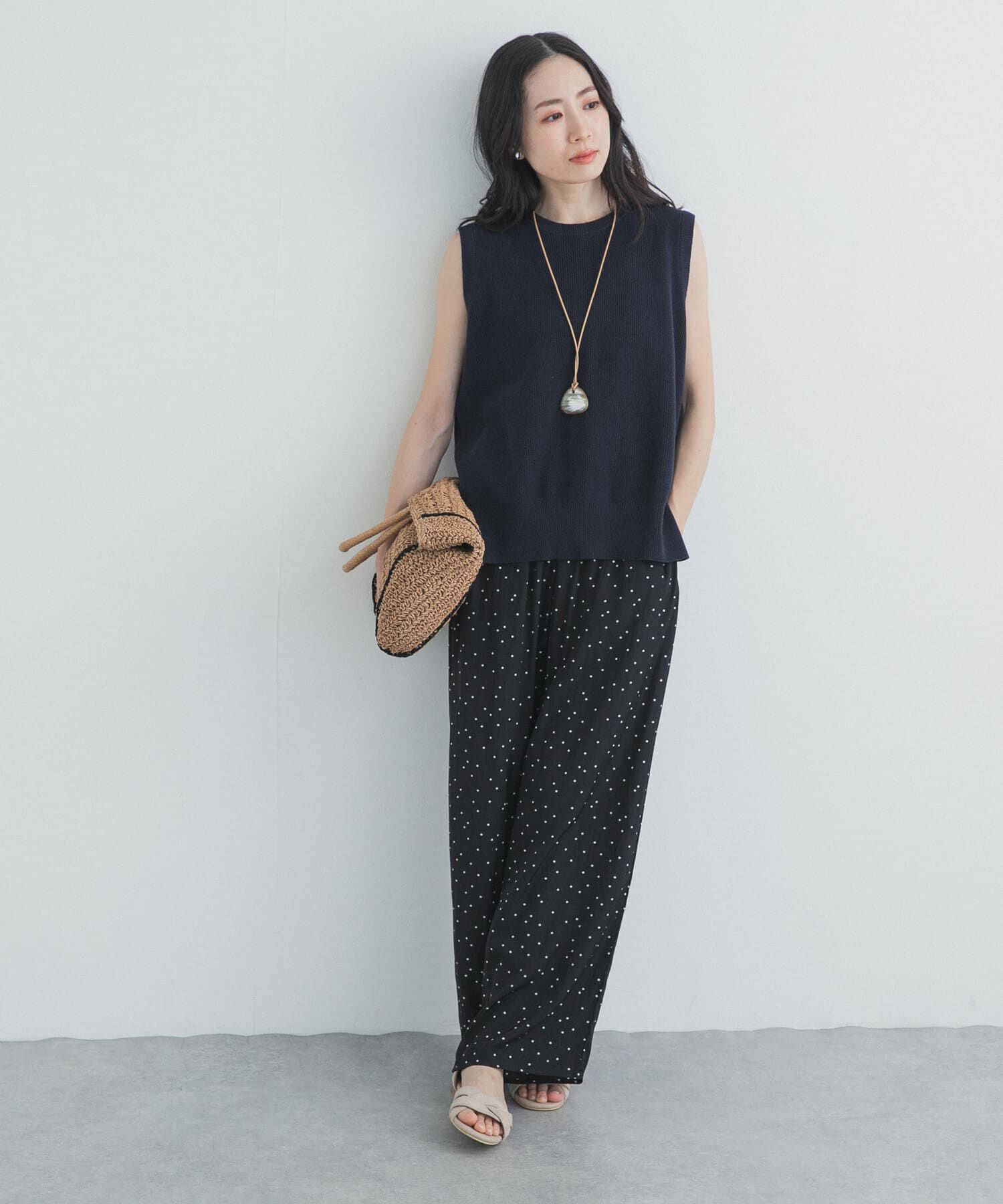 URBAN RESEARCH DOORS「『接触冷感/吸水速乾』ドットドライタッチリラックスパンツ」|その他|