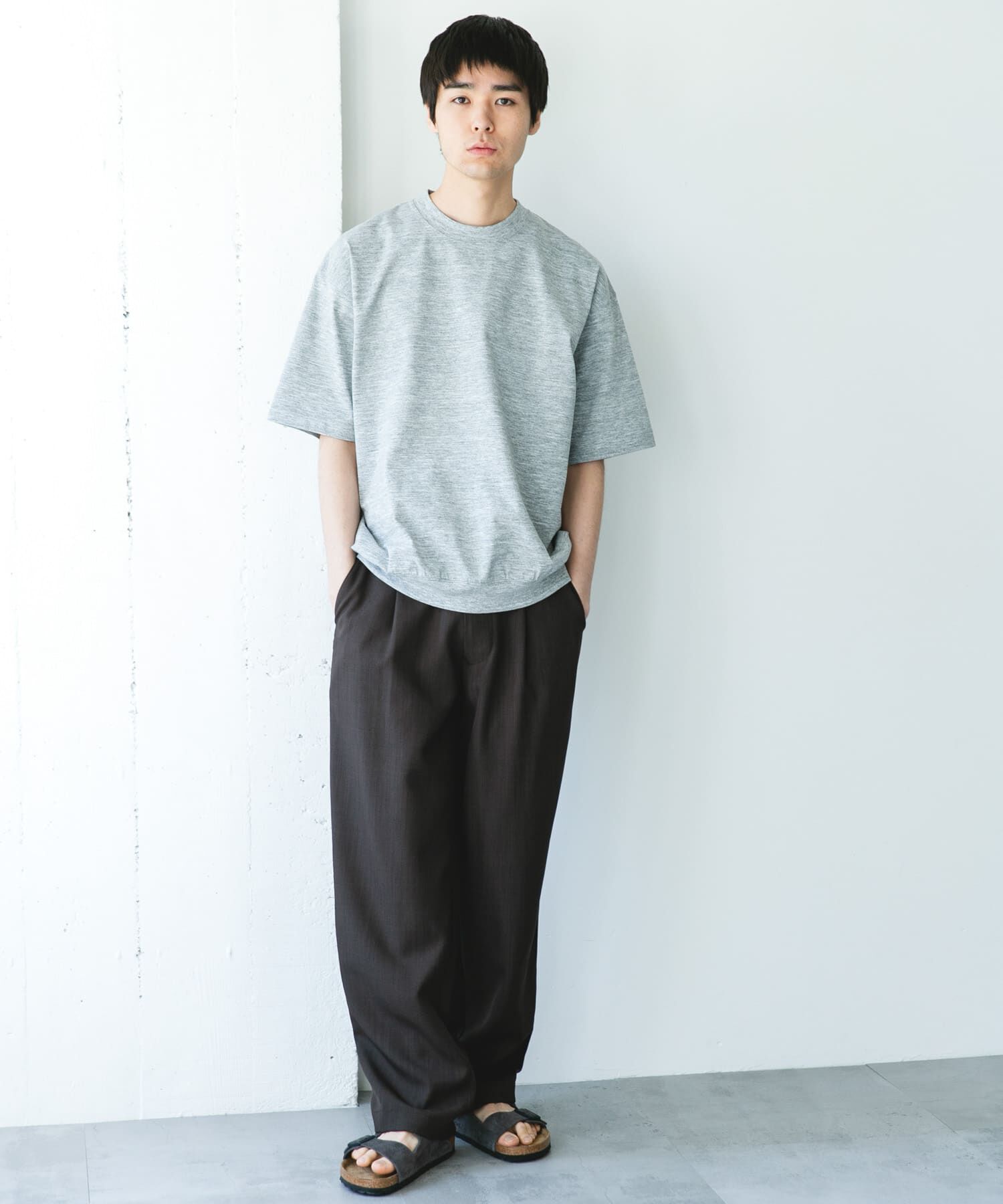 URBAN RESEARCH DOORS「『吸水速乾/防ｼﾜ/抗ﾋﾟﾘﾝｸﾞ/UVｶｯﾄ/ｲｰｼﾞｰｹｱ』DRYMIX ｸﾙｰ」|Tシャツ・カットソー|