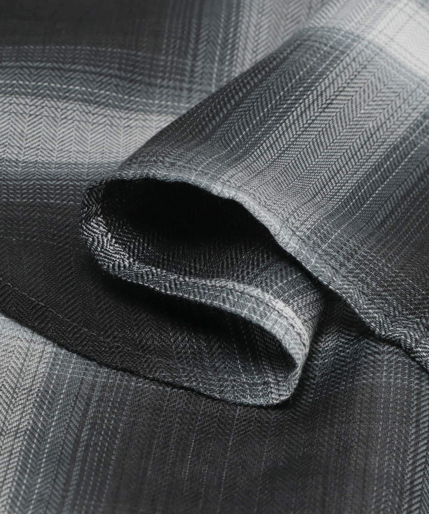 URBAN RESEARCH DOORS「オンブレチェック レギュラーカラーショートスリーブシャツ」|シャツ・ブラウス|
