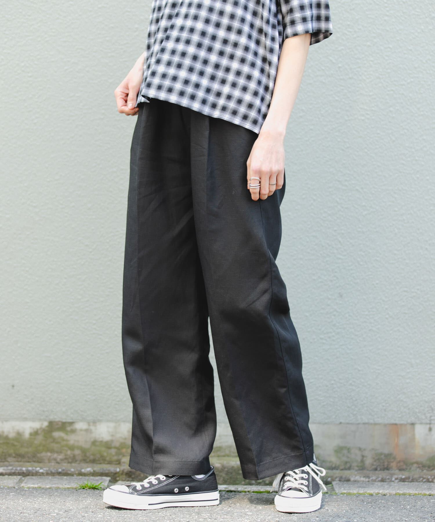 URBAN RESEARCH DOORS「FORK&SPOON　リネン混イージーパンツ」|その他|