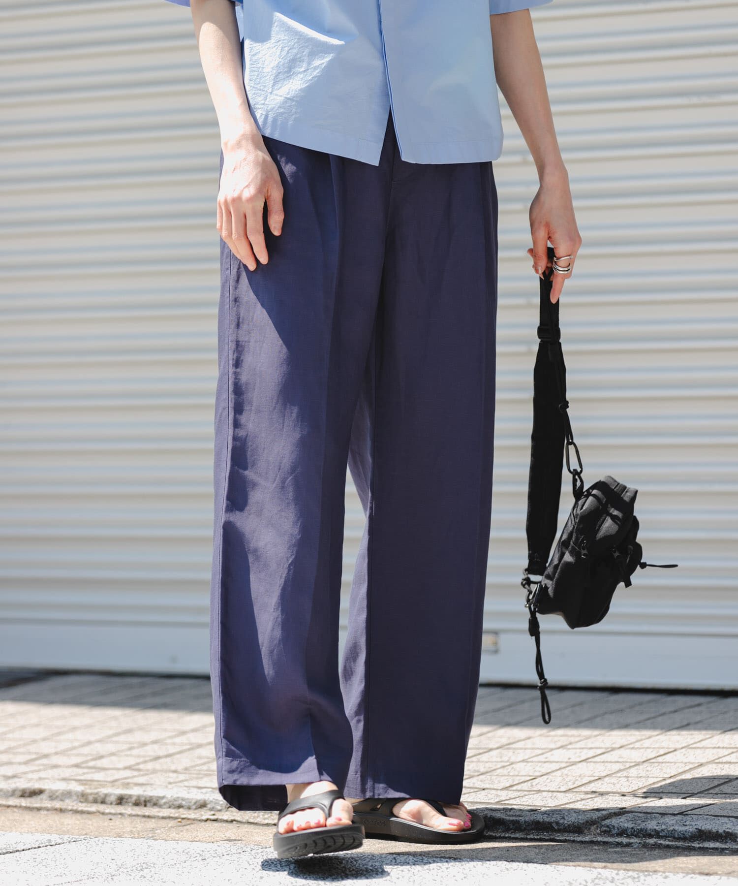 URBAN RESEARCH DOORS「FORK&SPOON　リネン混イージーパンツ」|その他|
