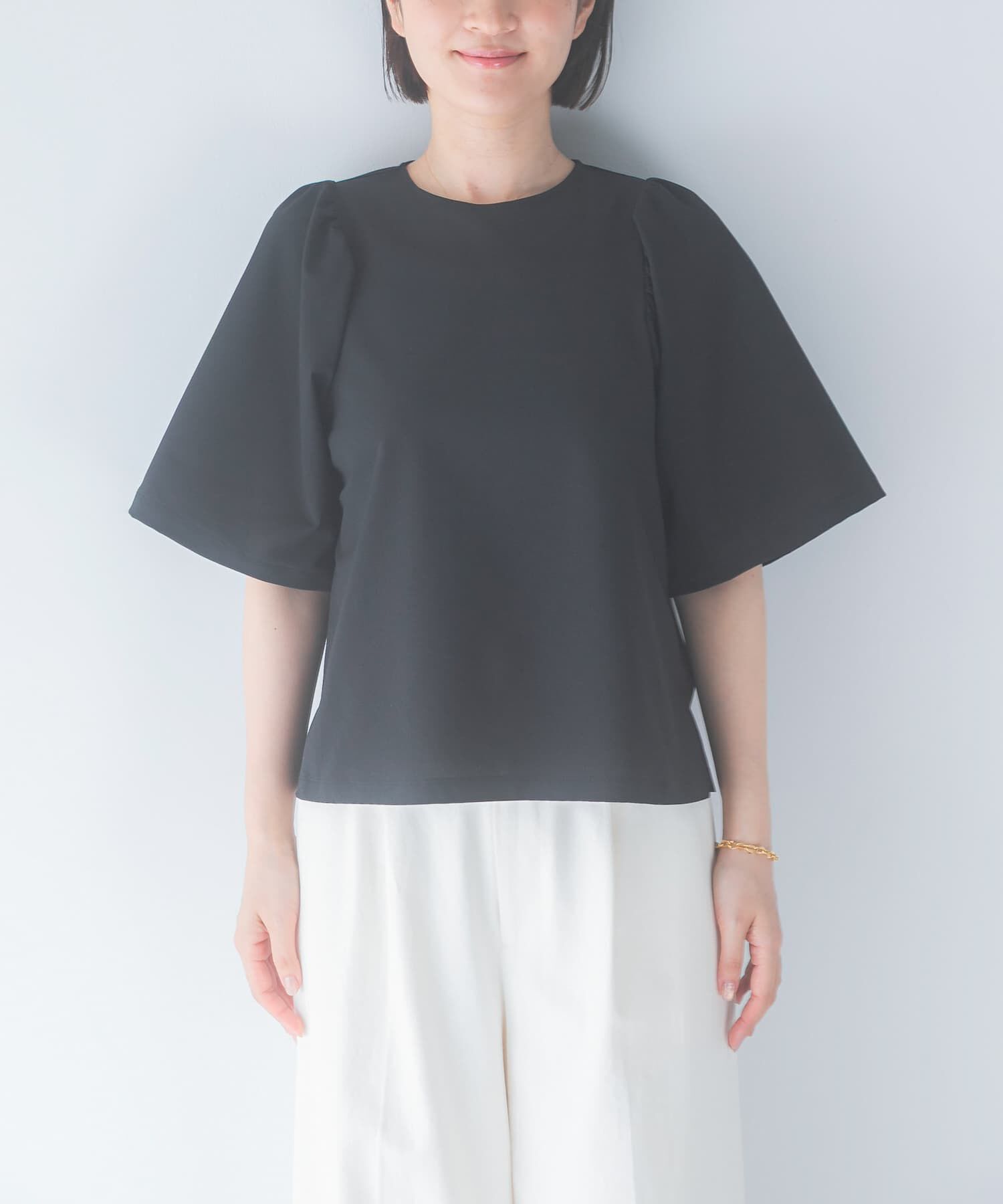 URBAN RESEARCH ROSSO「吸水速乾フレアスリーブカットソー」|Tシャツ・カットソー|