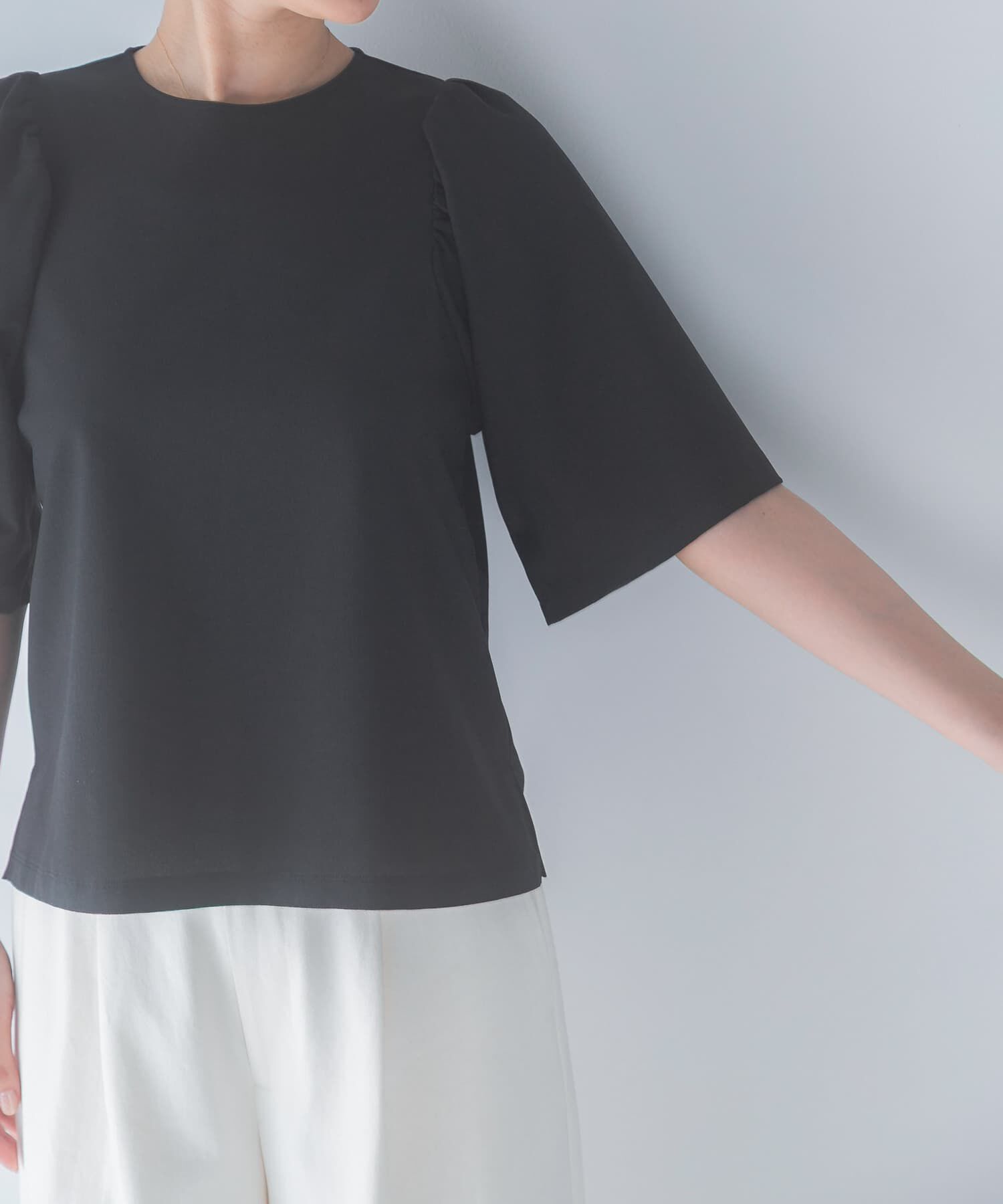 URBAN RESEARCH ROSSO「吸水速乾フレアスリーブカットソー」|Tシャツ・カットソー|