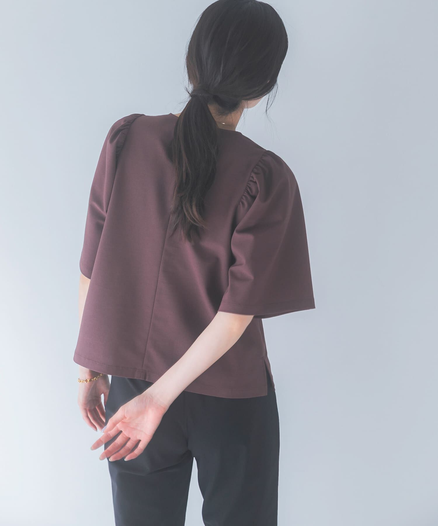 URBAN RESEARCH ROSSO「吸水速乾フレアスリーブカットソー」|Tシャツ・カットソー|