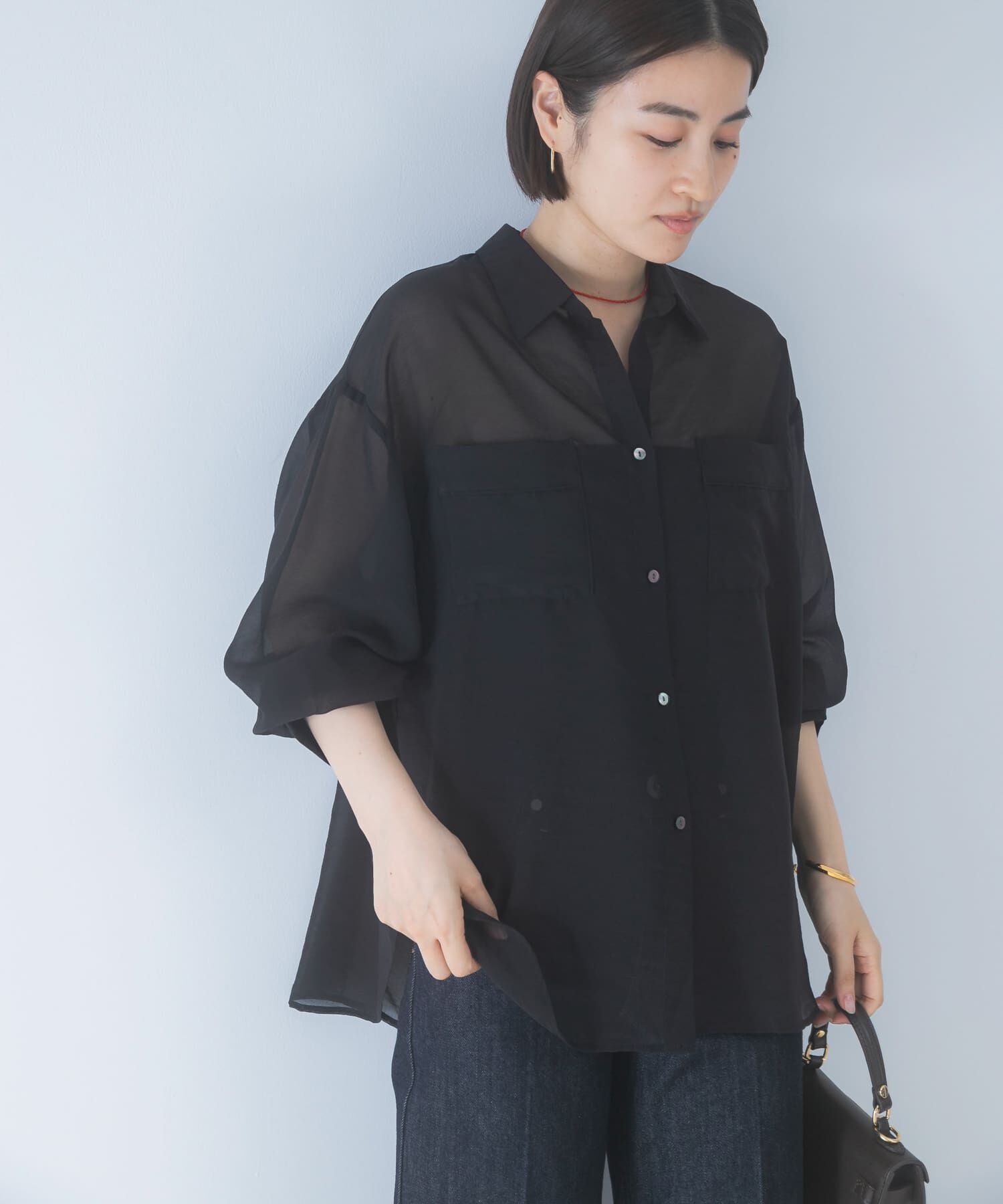 URBAN RESEARCH ROSSO「シアースキッパーシャツ」|シャツ・ブラウス|