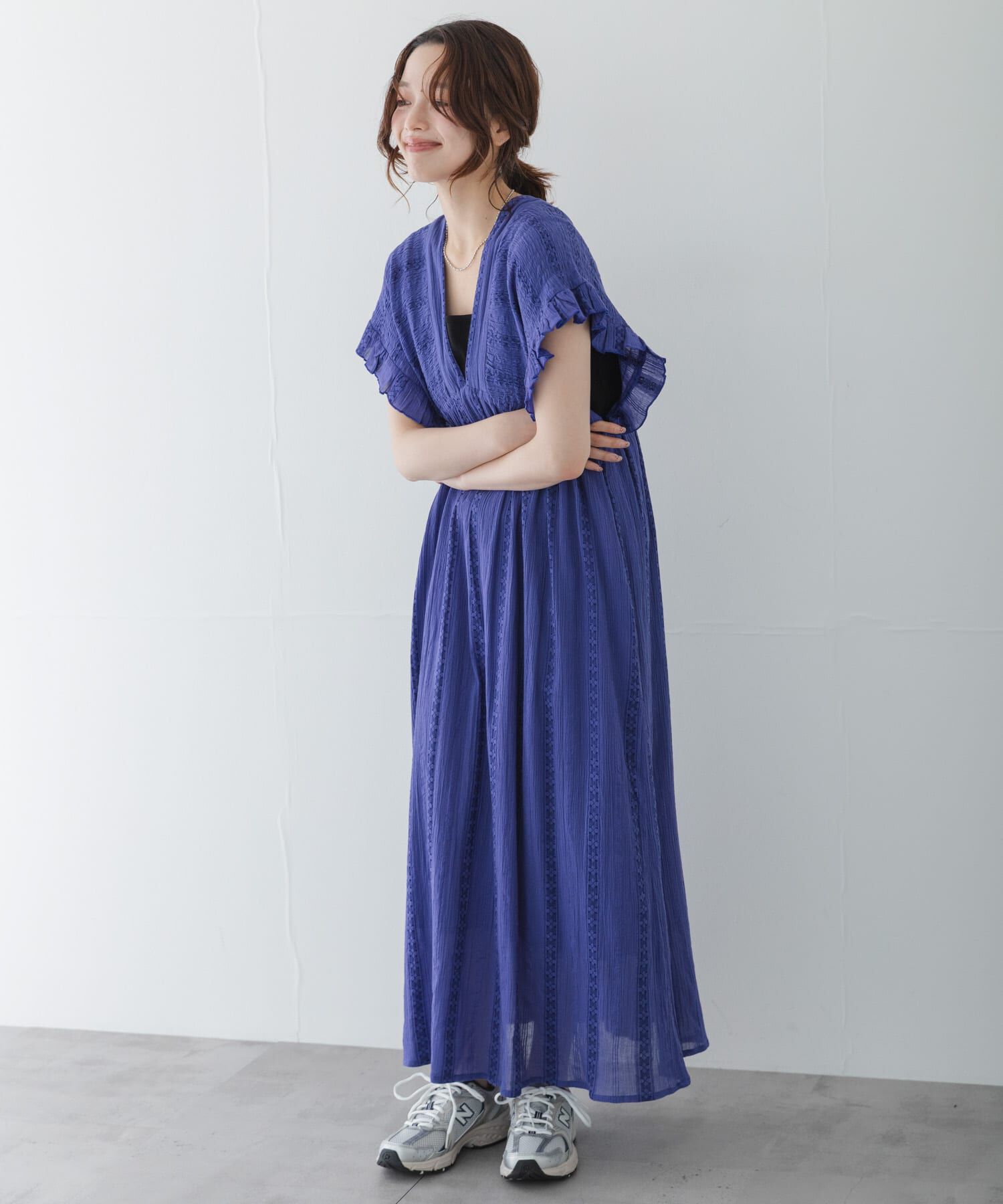Sonny Label 「楊柳ドビーシャーリングワンピース」|ワンピース|ブルー