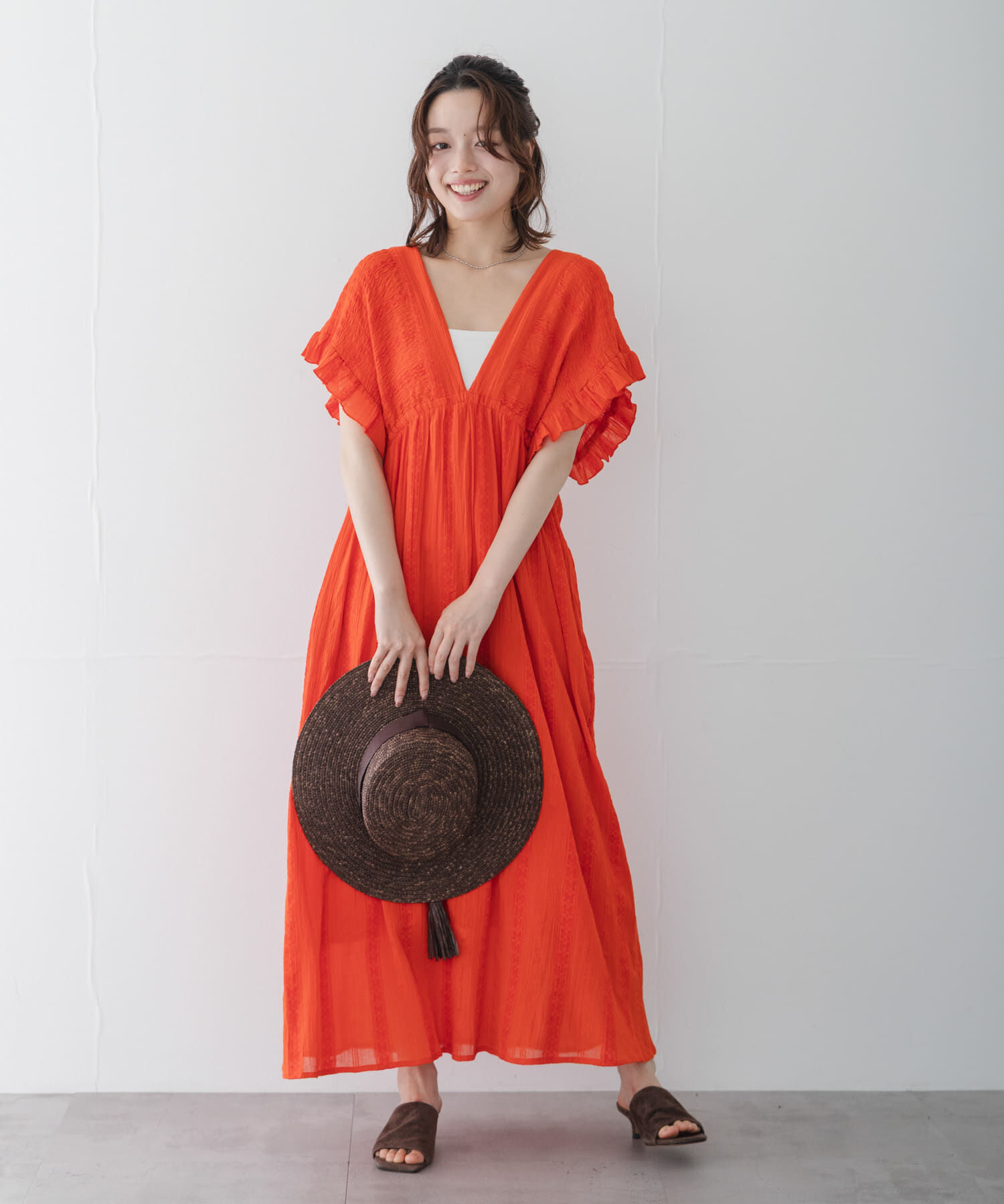 Sonny Label 「楊柳ドビーシャーリングワンピース」|ワンピース|