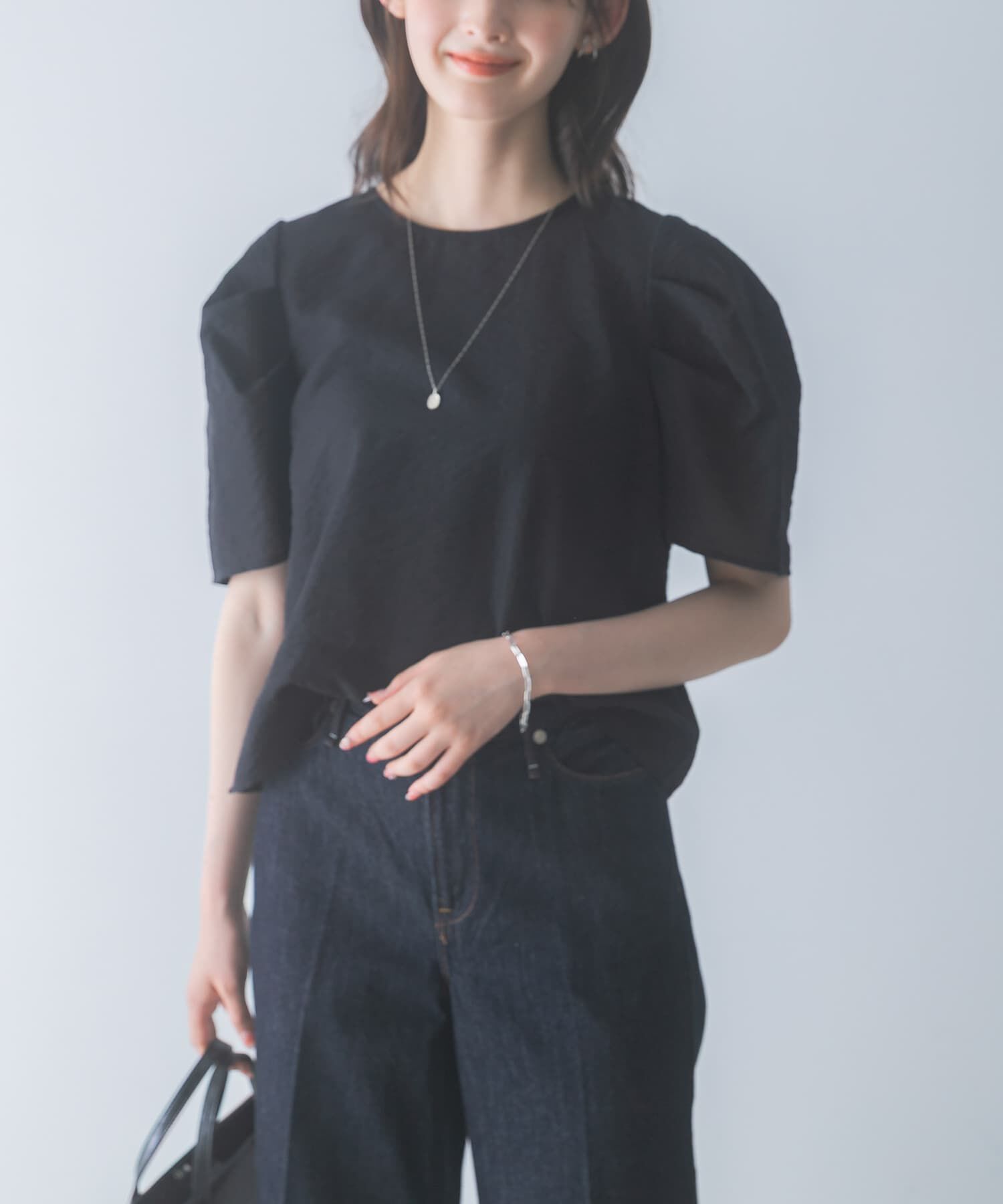URBAN RESEARCH ROSSO「『WEB限定』フォルムスリーブシアーブラウス」|シャツ・ブラウス|