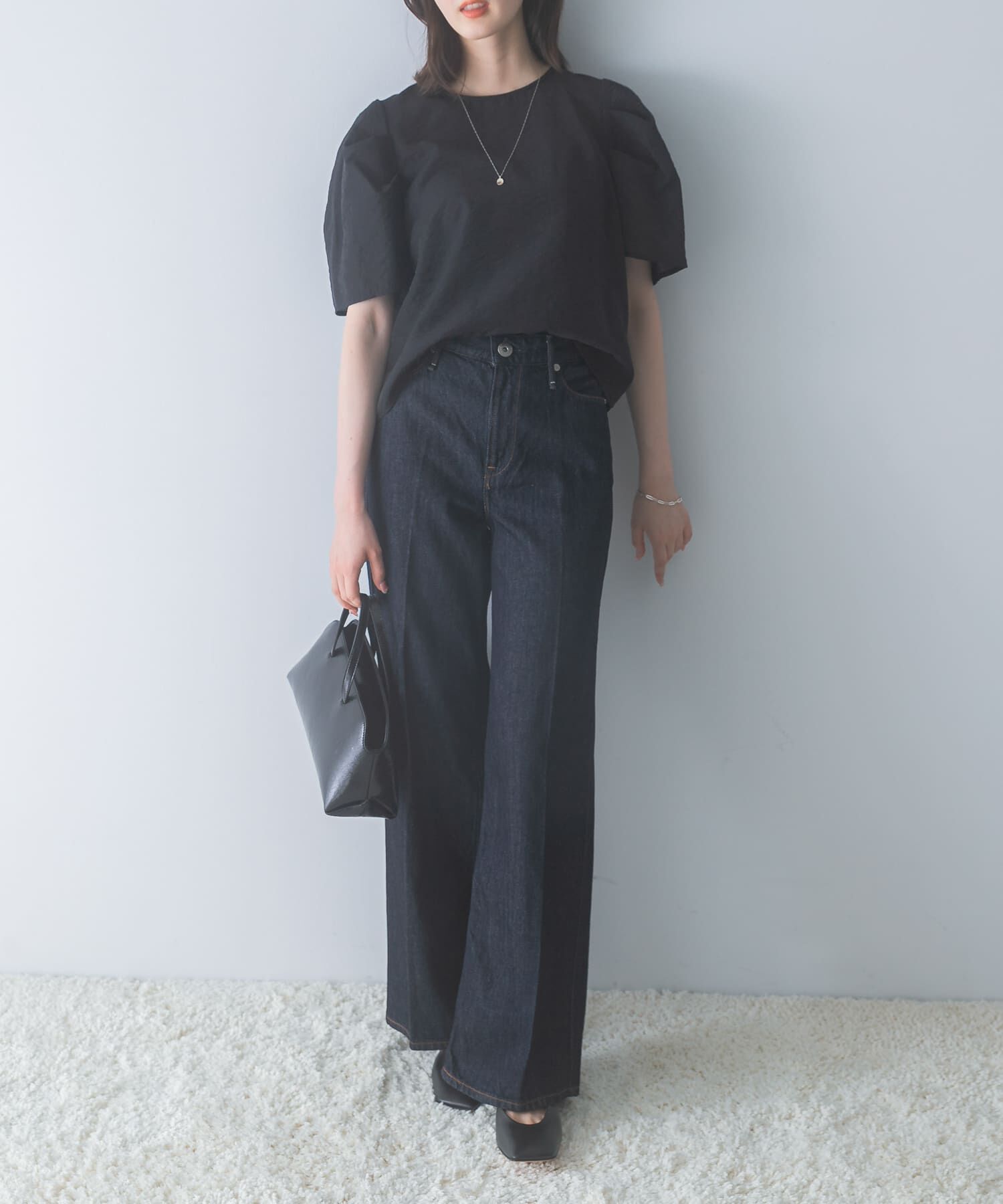 URBAN RESEARCH ROSSO「『WEB限定』フォルムスリーブシアーブラウス」|シャツ・ブラウス|