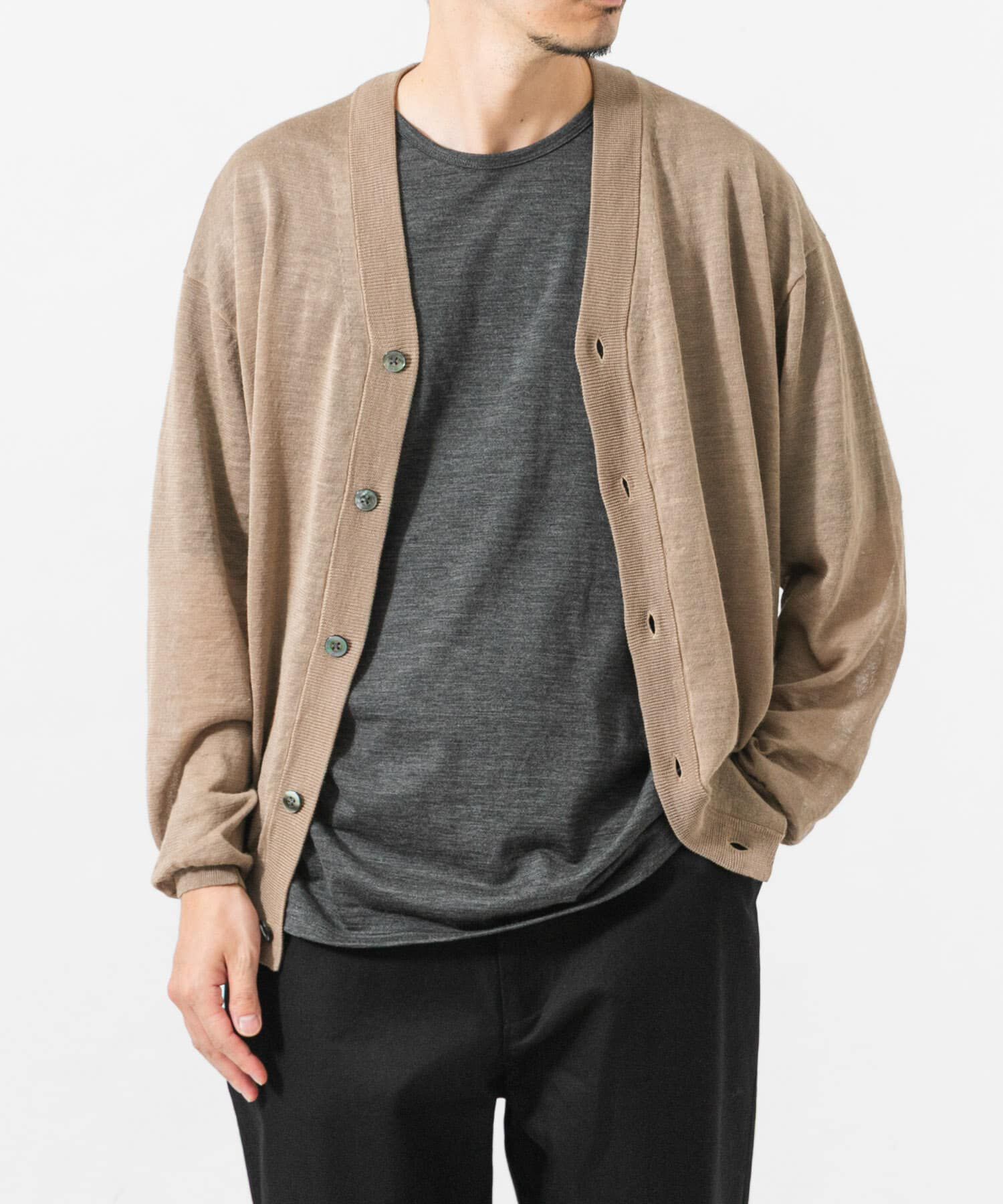 URBAN RESEARCH「RAMIE SHEER CARDIGAN」|ニット・セーター|