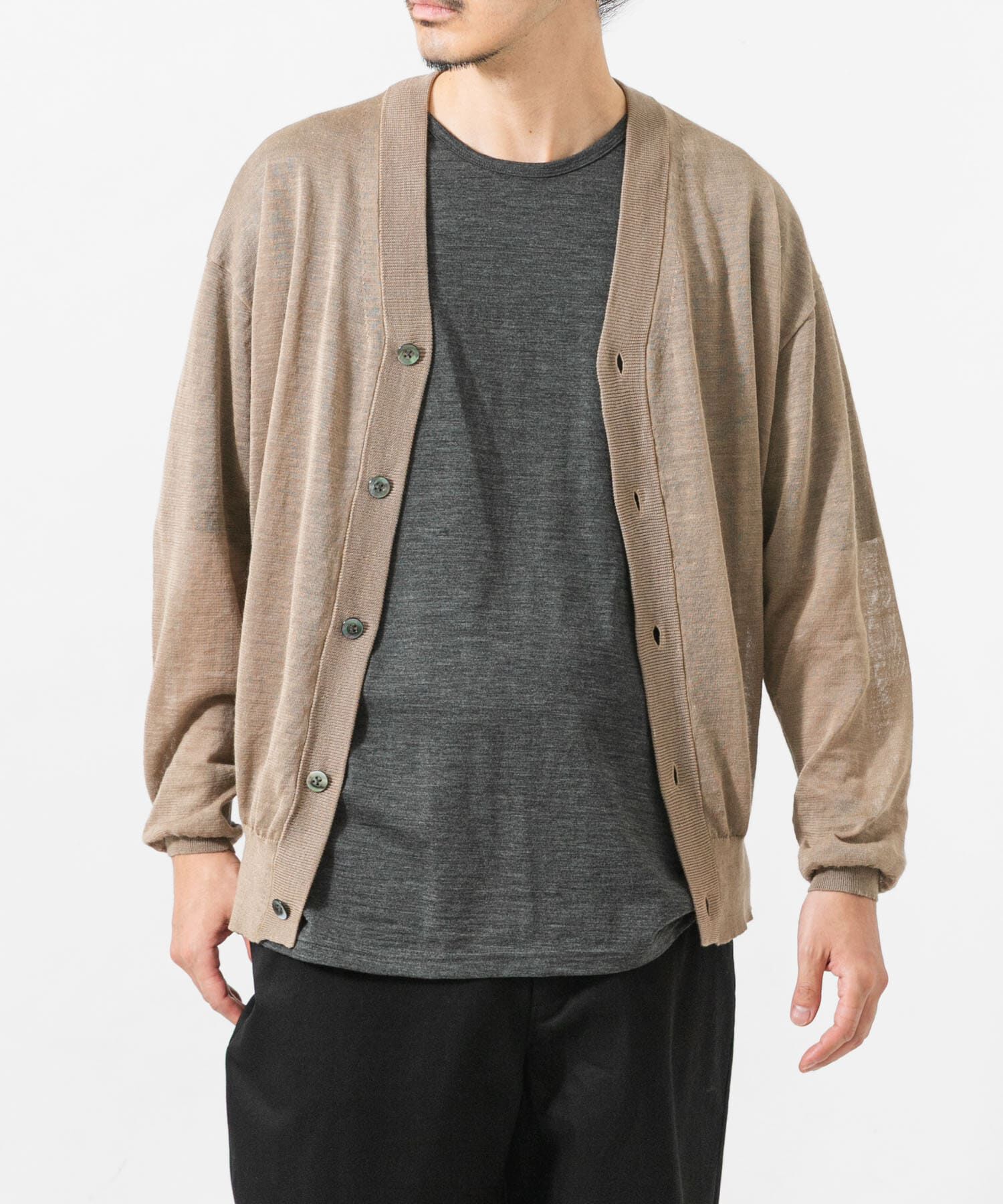 URBAN RESEARCH「RAMIE SHEER CARDIGAN」|ニット・セーター|
