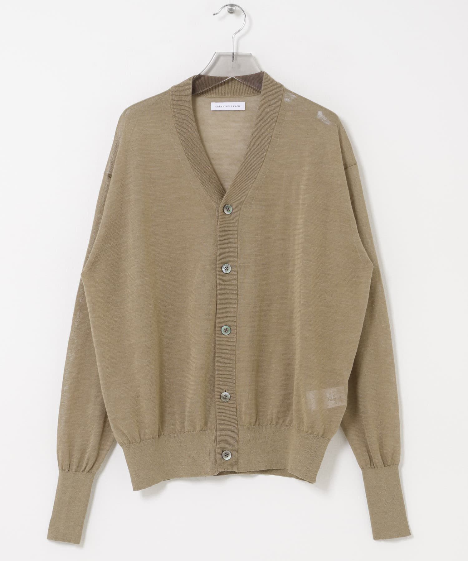 URBAN RESEARCH「RAMIE SHEER CARDIGAN」|ニット・セーター|