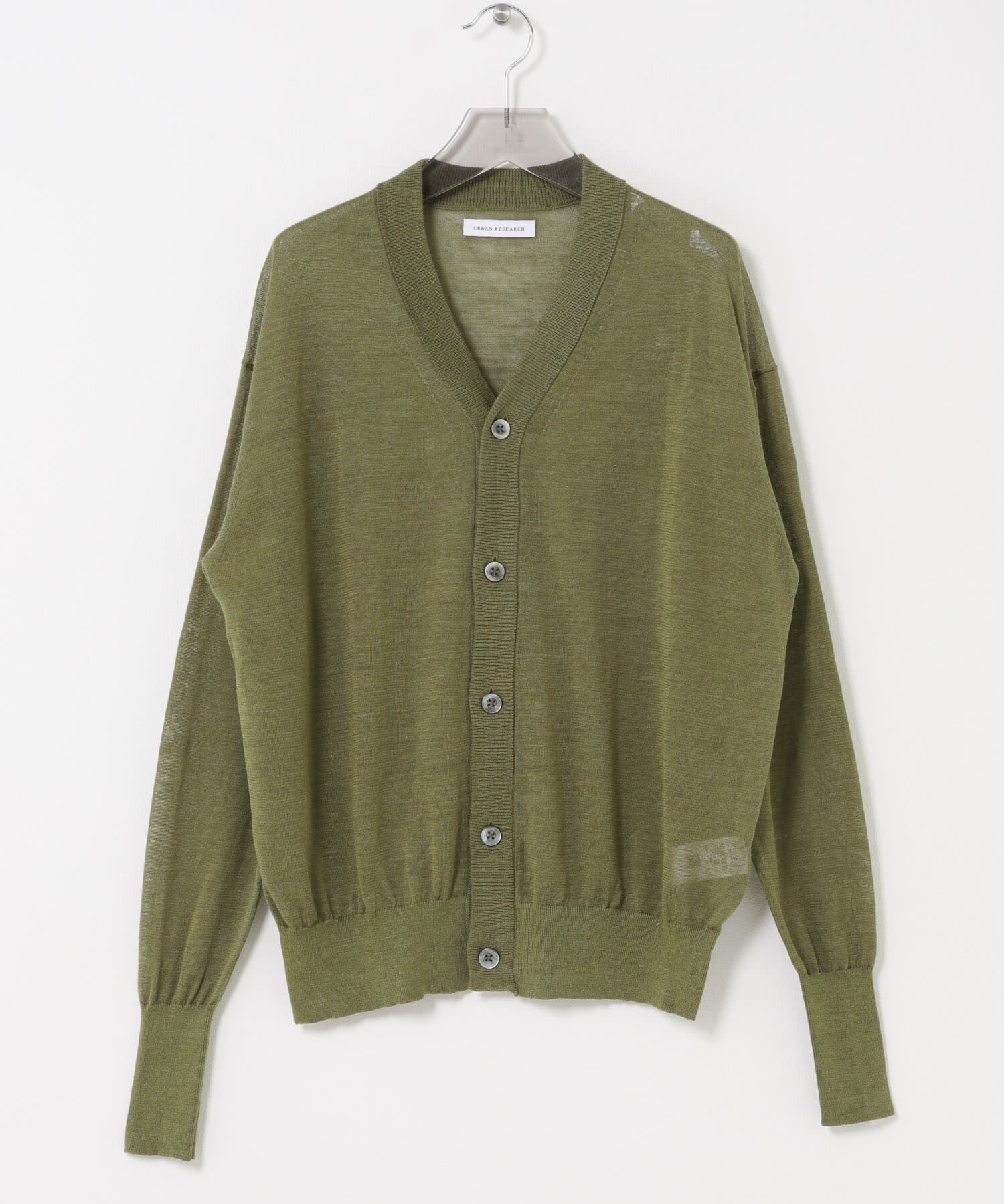 URBAN RESEARCH「RAMIE SHEER CARDIGAN」|ニット・セーター|