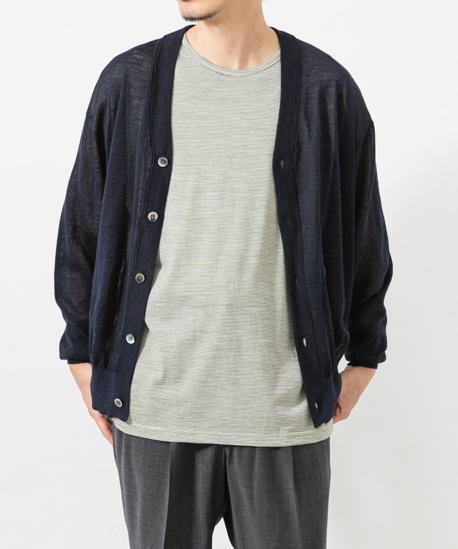 URBAN RESEARCH「RAMIE SHEER CARDIGAN」|ニット・セーター|