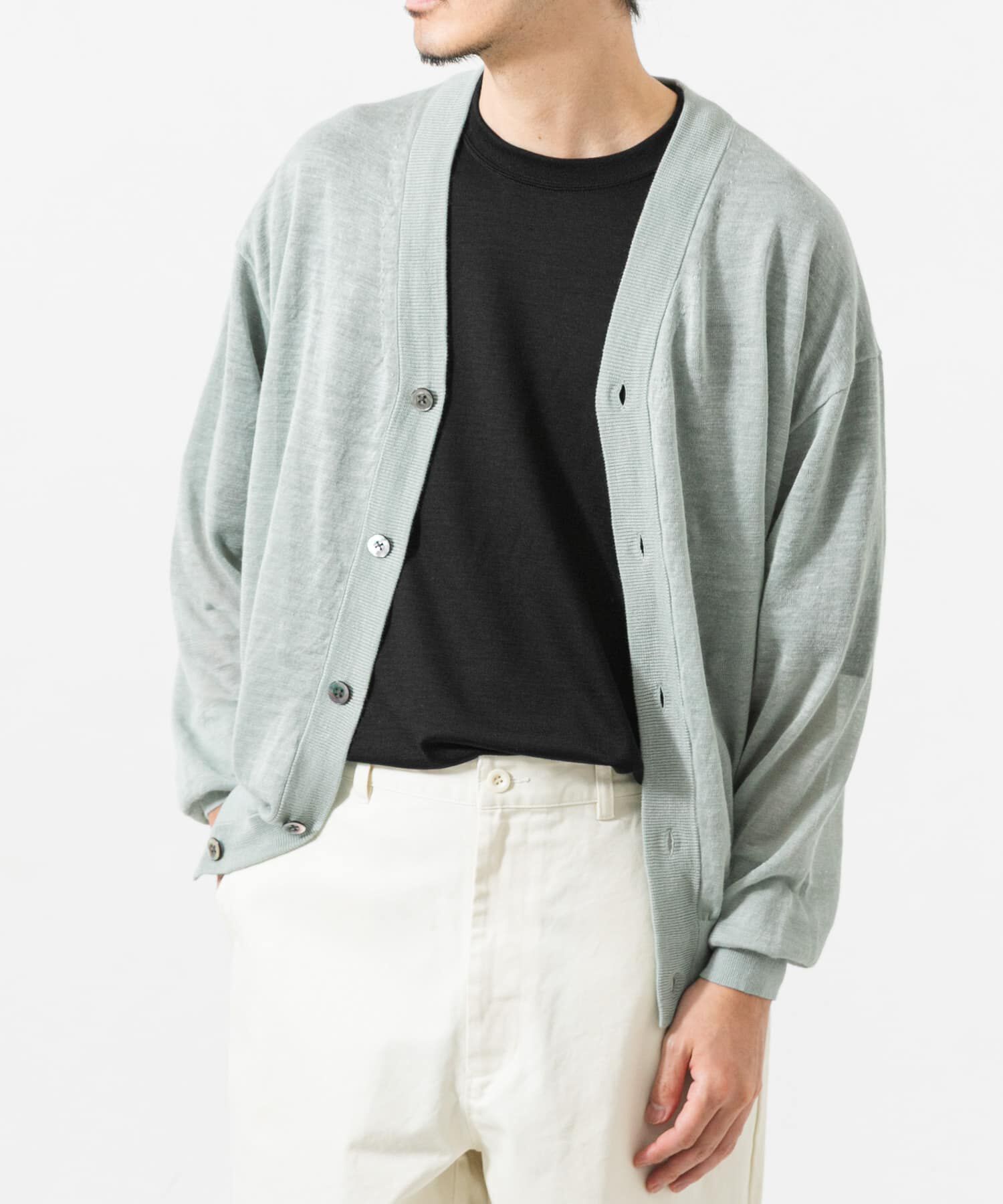 URBAN RESEARCH「RAMIE SHEER CARDIGAN」|ニット・セーター|