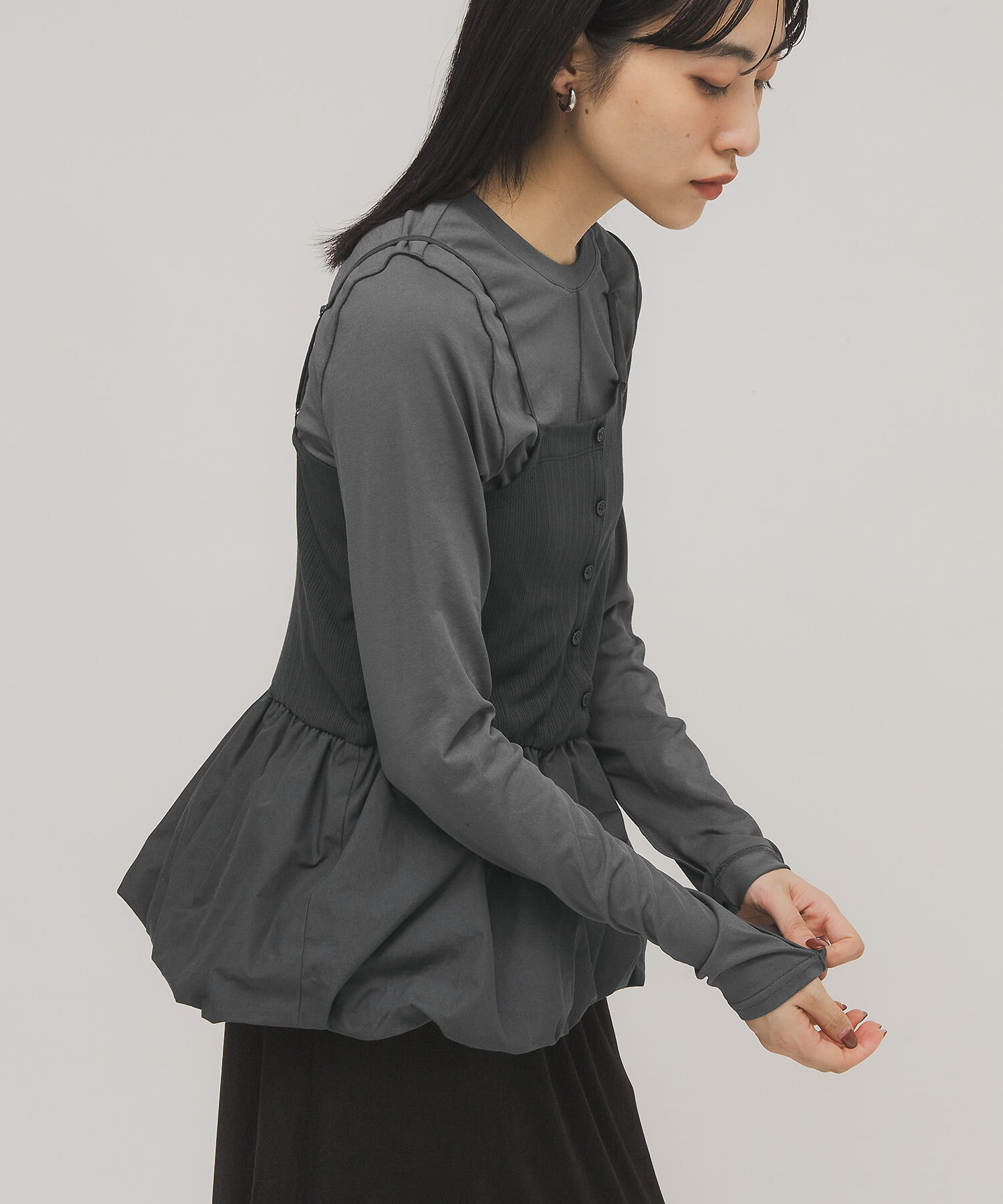  「バルーンビスチェSETトップス」|Tシャツ・カットソー|