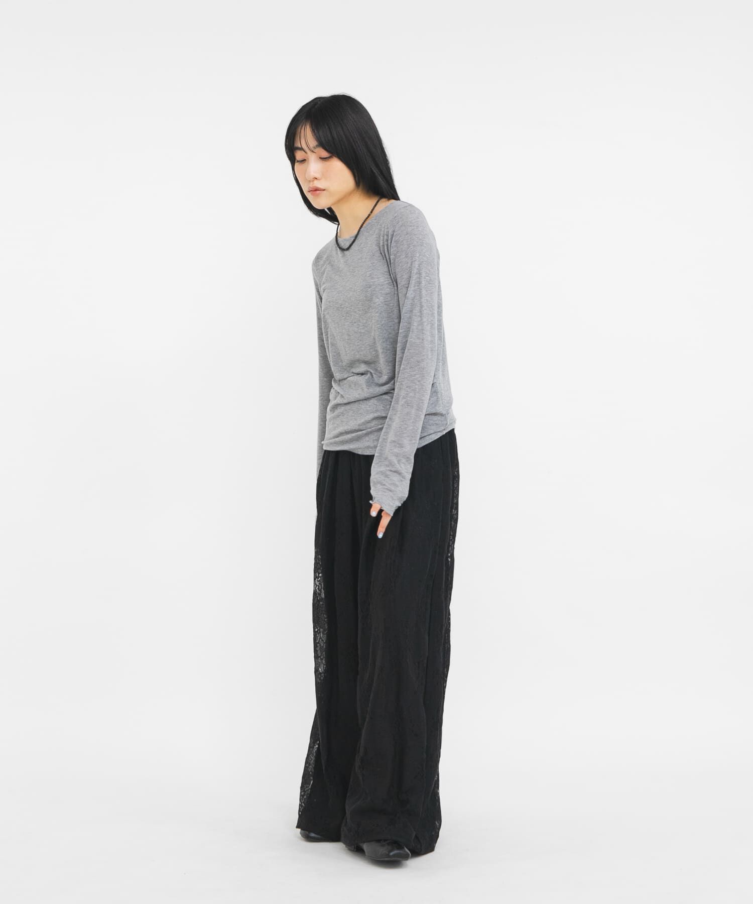  「タックドレープロンTEE」|Tシャツ・カットソー|
