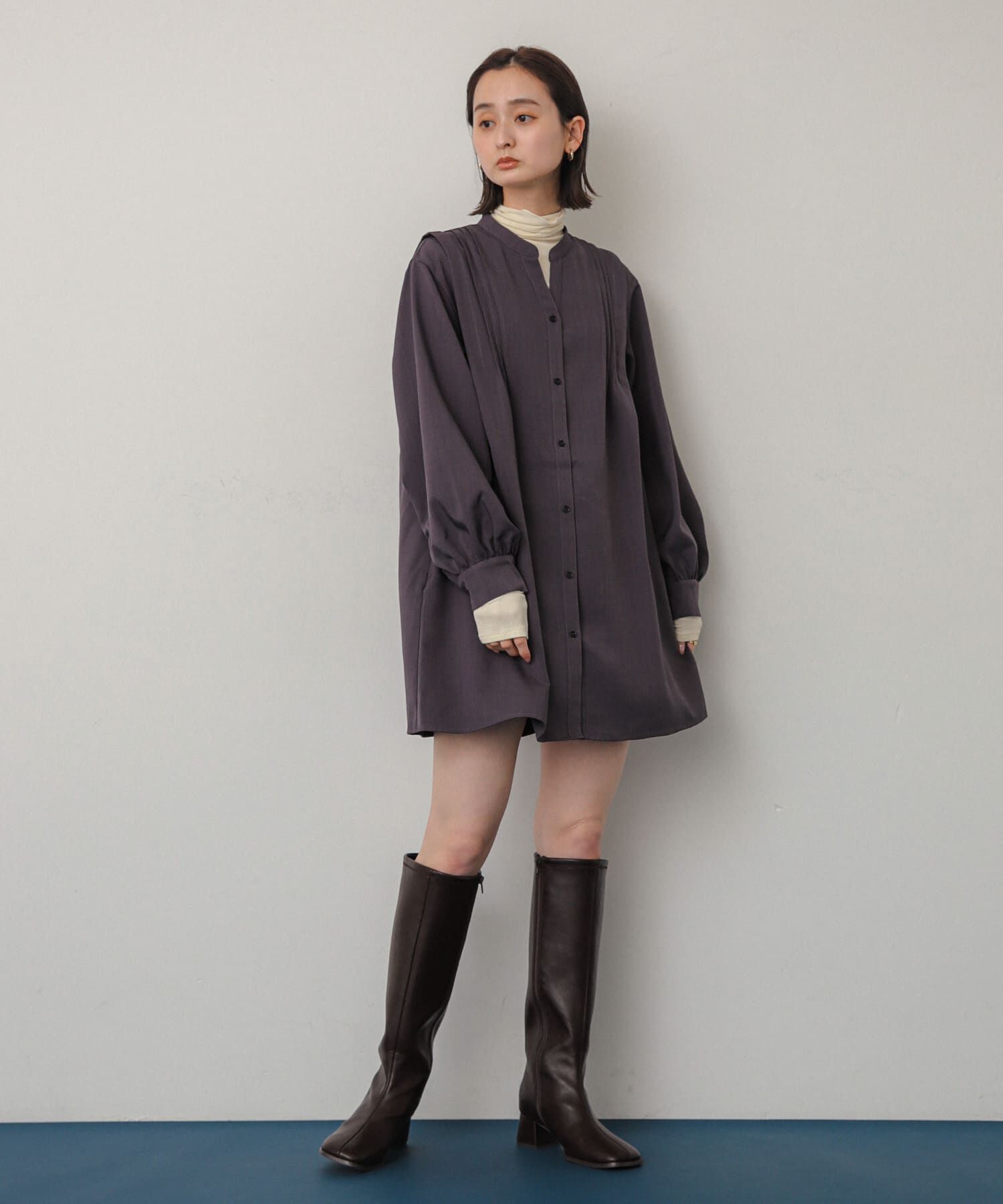 SENSE OF PLACE by URBAN RESEARCH「『Shortサイズあり』タックシャツワンピース」|ワンピース|