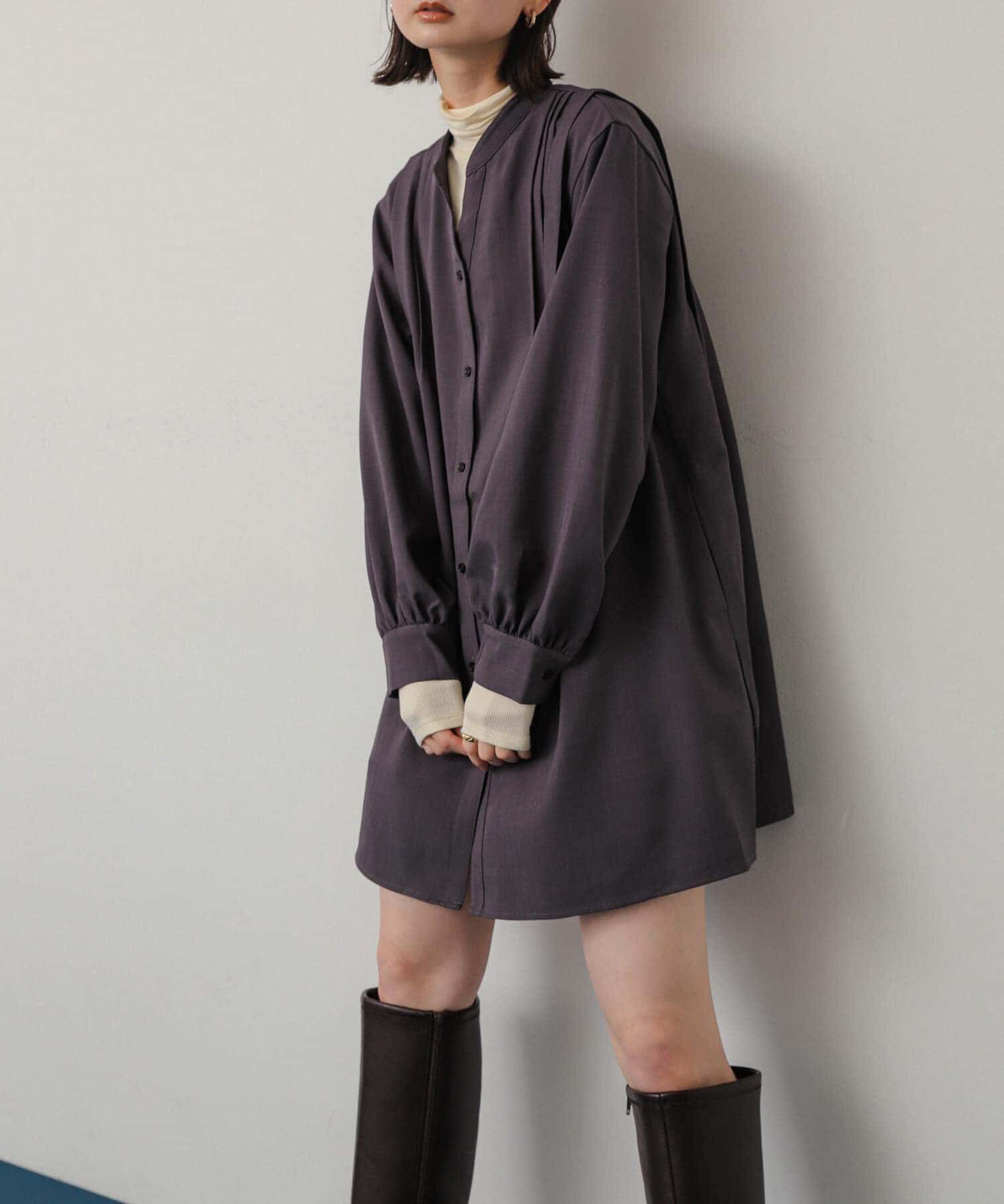 SENSE OF PLACE by URBAN RESEARCH「『Shortサイズあり』タックシャツワンピース」|ワンピース|