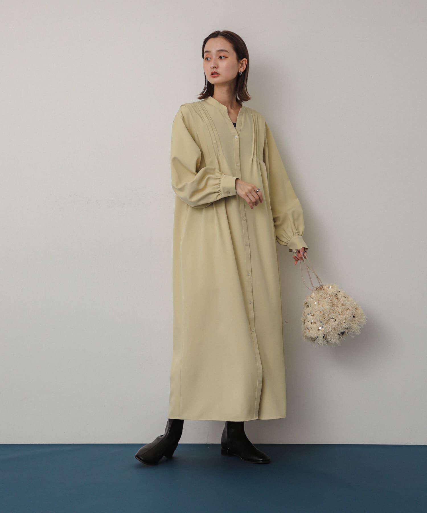 SENSE OF PLACE by URBAN RESEARCH「『Shortサイズあり』タックシャツワンピース」|ワンピース|