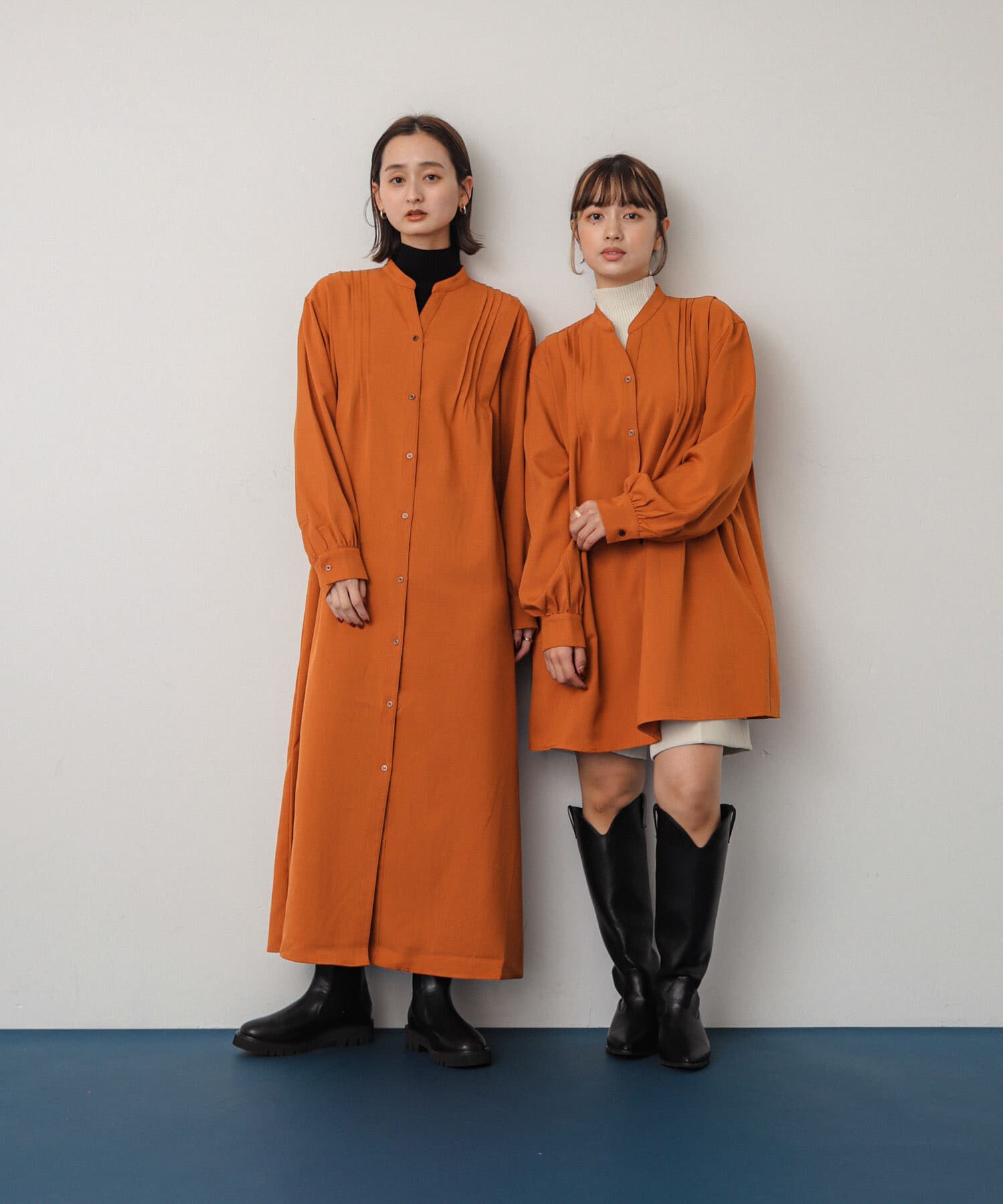 SENSE OF PLACE by URBAN RESEARCH「『Shortサイズあり』タックシャツワンピース」|ワンピース|