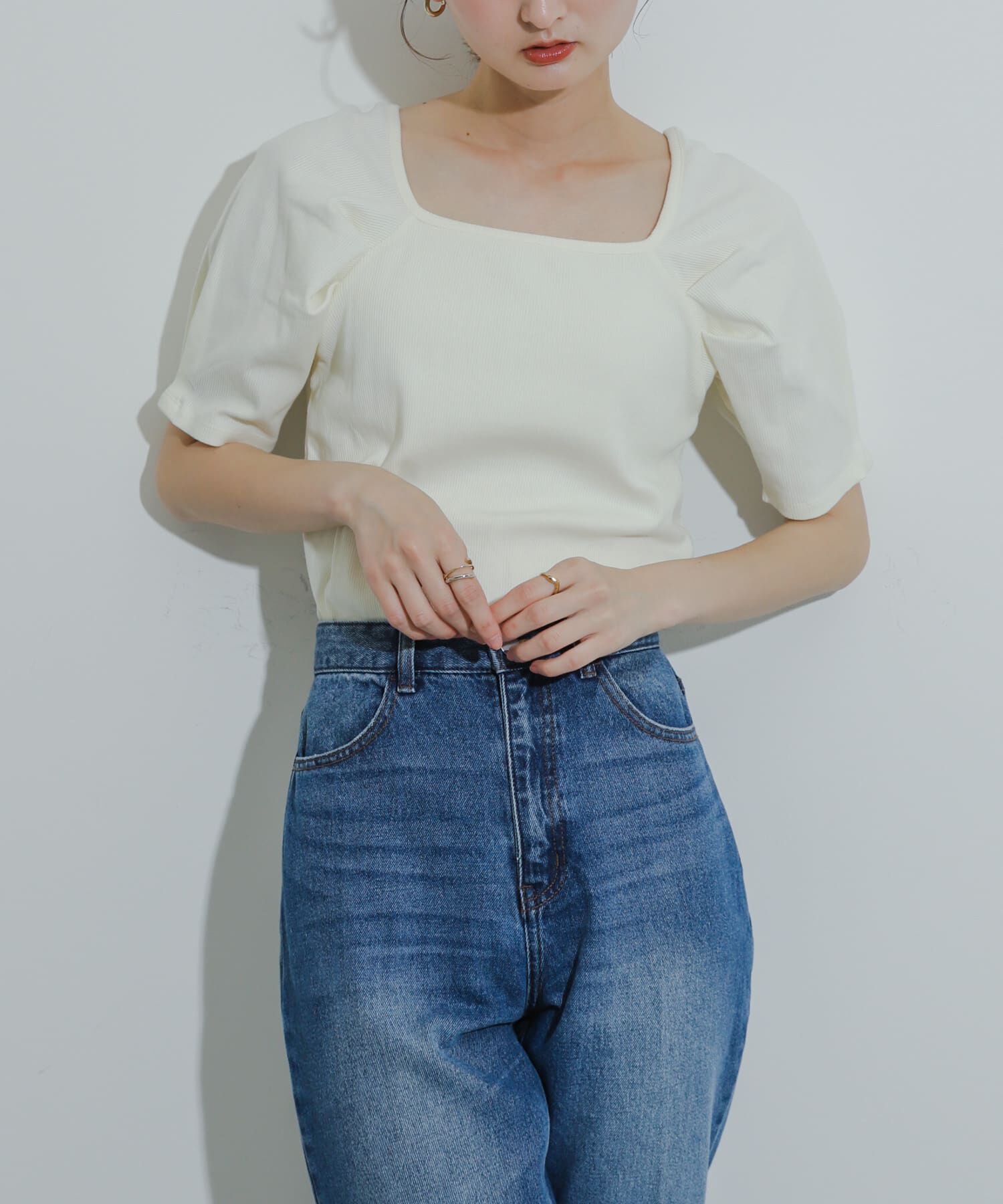 SENSE OF PLACE by URBAN RESEARCH「タックボリュームスリーブカットソー」|Tシャツ・カットソー|