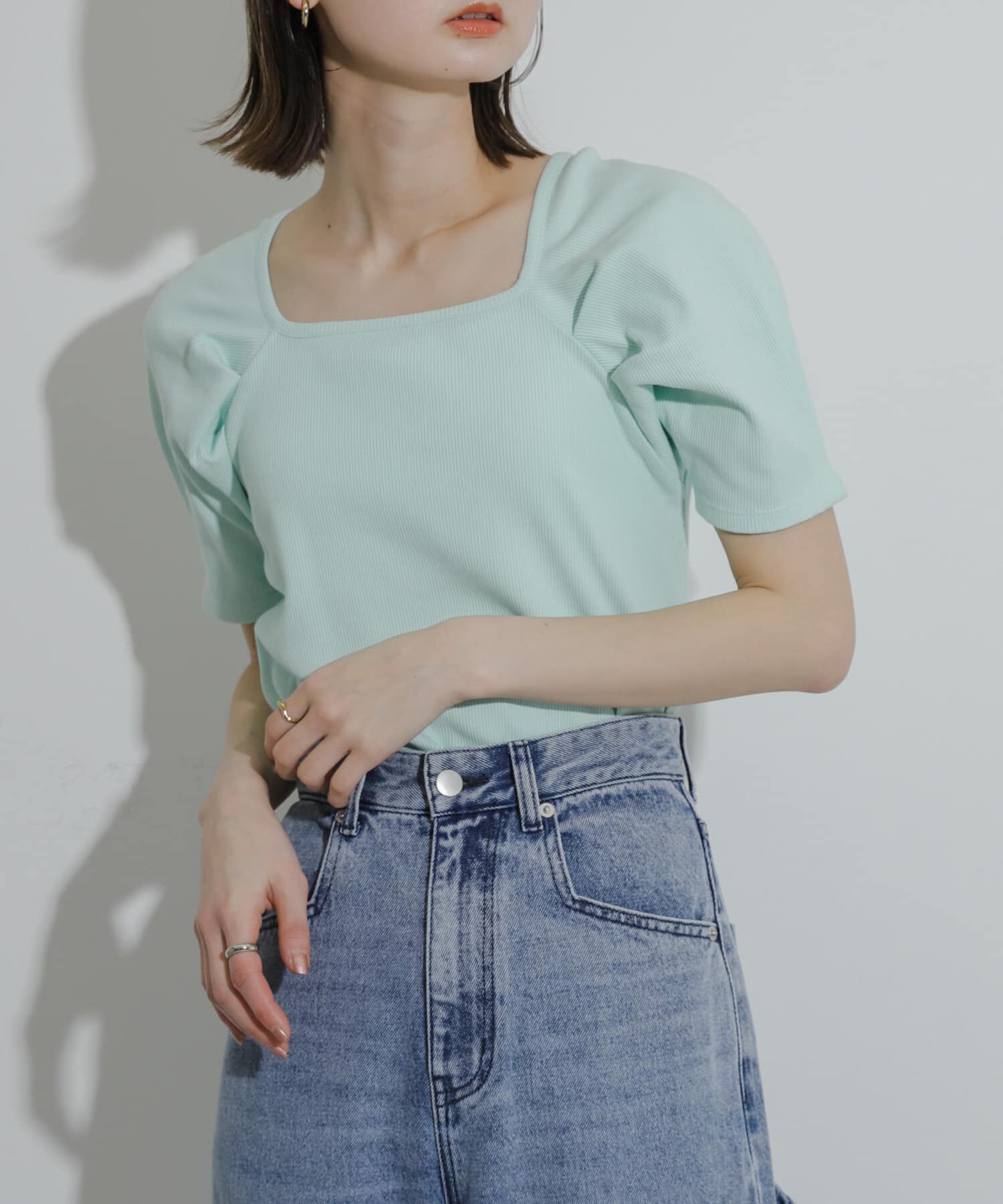 SENSE OF PLACE by URBAN RESEARCH「タックボリュームスリーブカットソー」|Tシャツ・カットソー|
