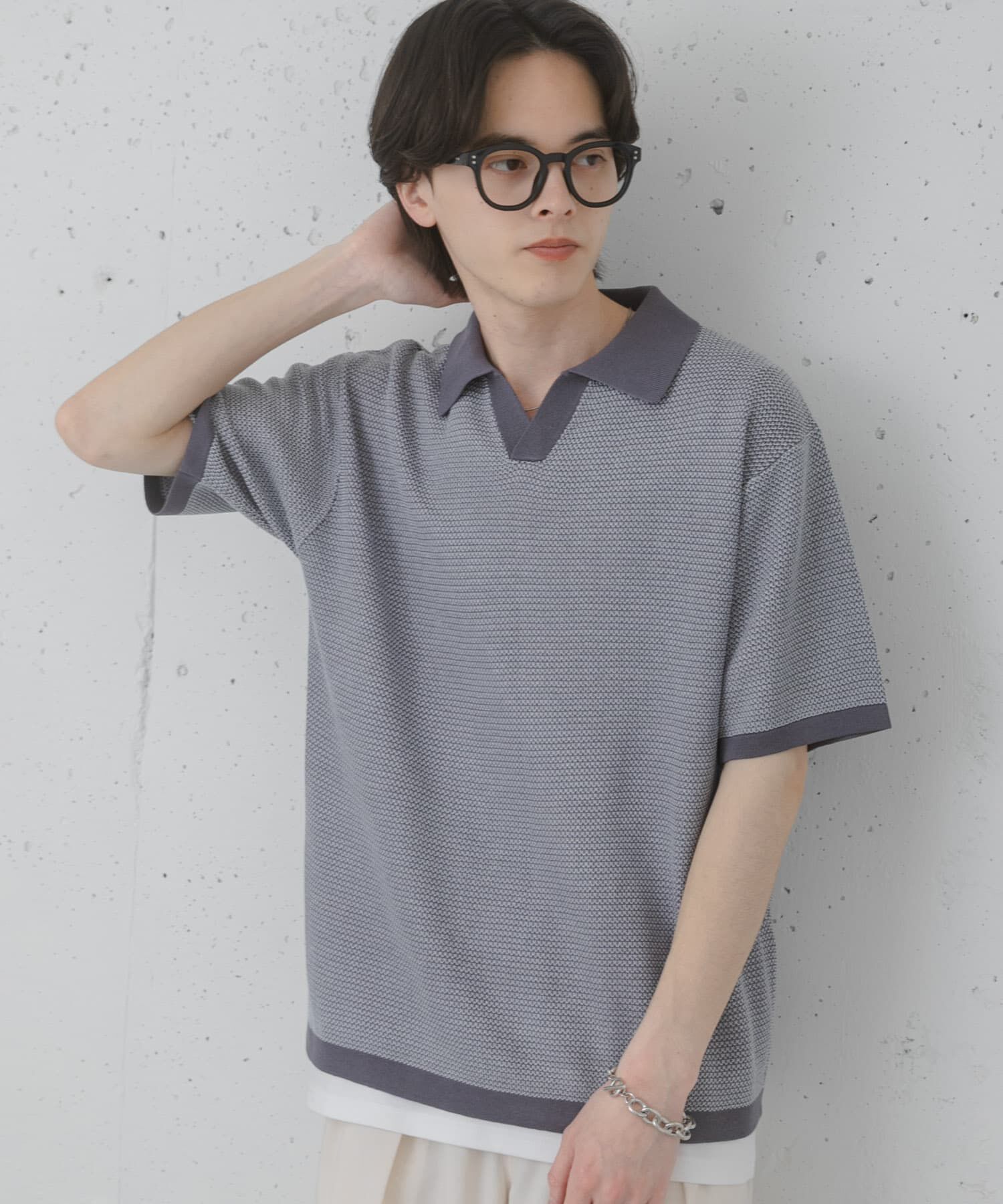 SENSE OF PLACE by URBAN RESEARCH「『洗濯可』ミックススキッパーニット」|ニット・セーター|
