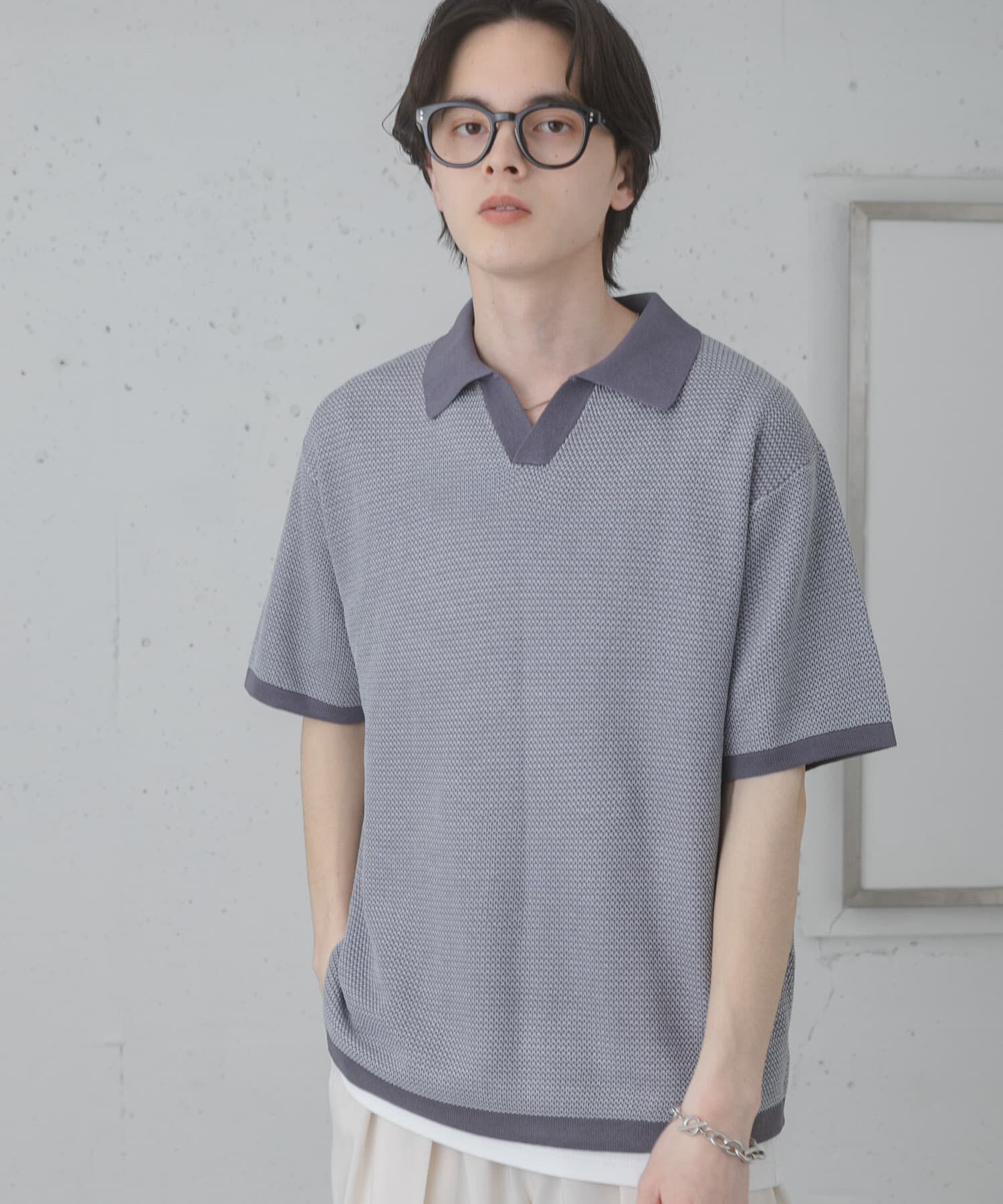SENSE OF PLACE by URBAN RESEARCH「『洗濯可』ミックススキッパーニット」|ニット・セーター|