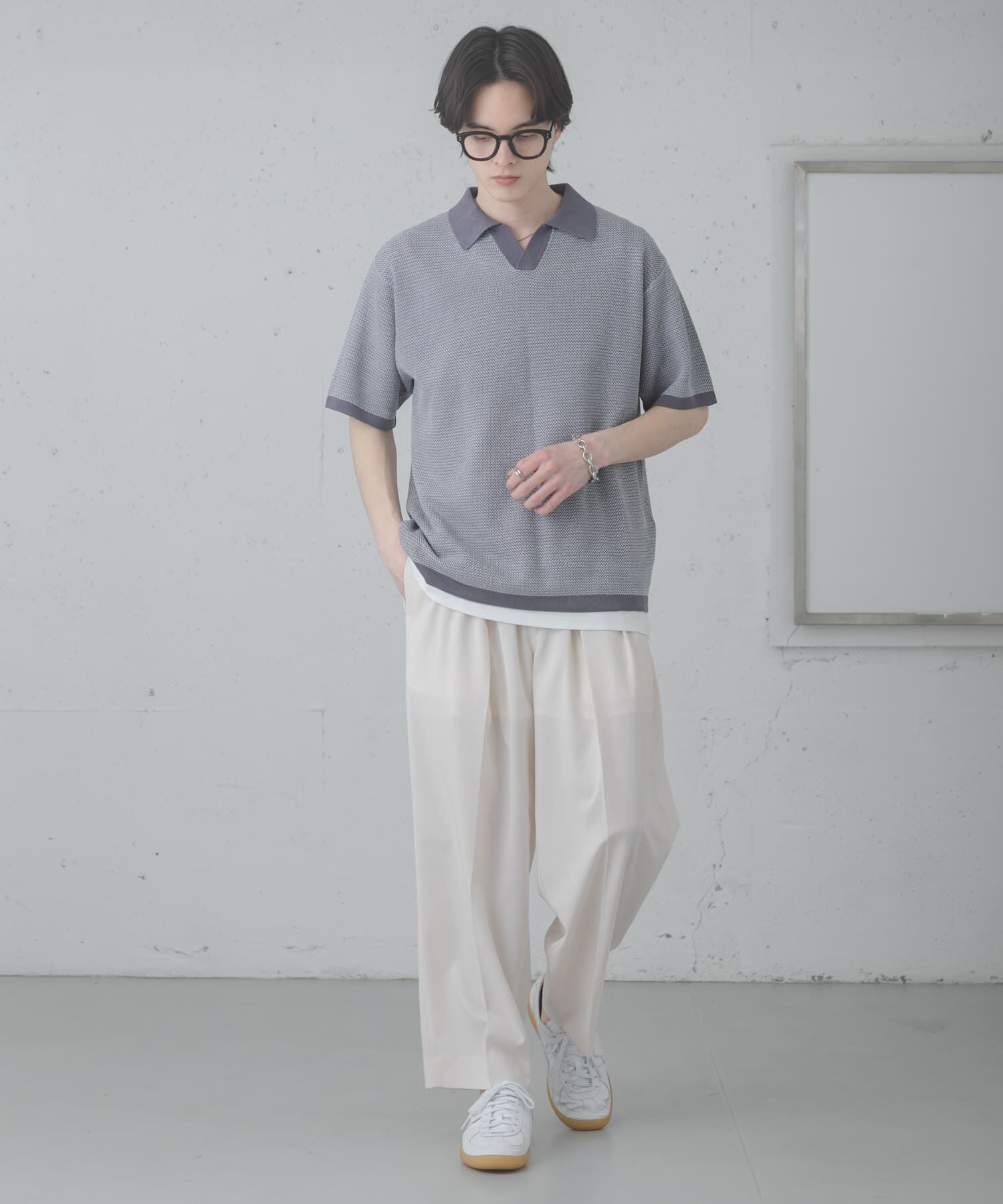 SENSE OF PLACE by URBAN RESEARCH「『洗濯可』ミックススキッパーニット」|ニット・セーター|