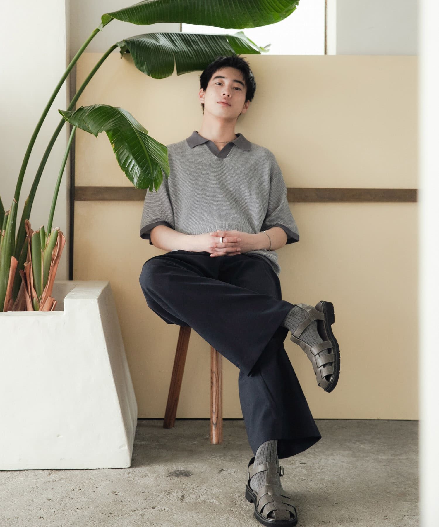 SENSE OF PLACE by URBAN RESEARCH「『洗濯可』ミックススキッパーニット」|ニット・セーター|