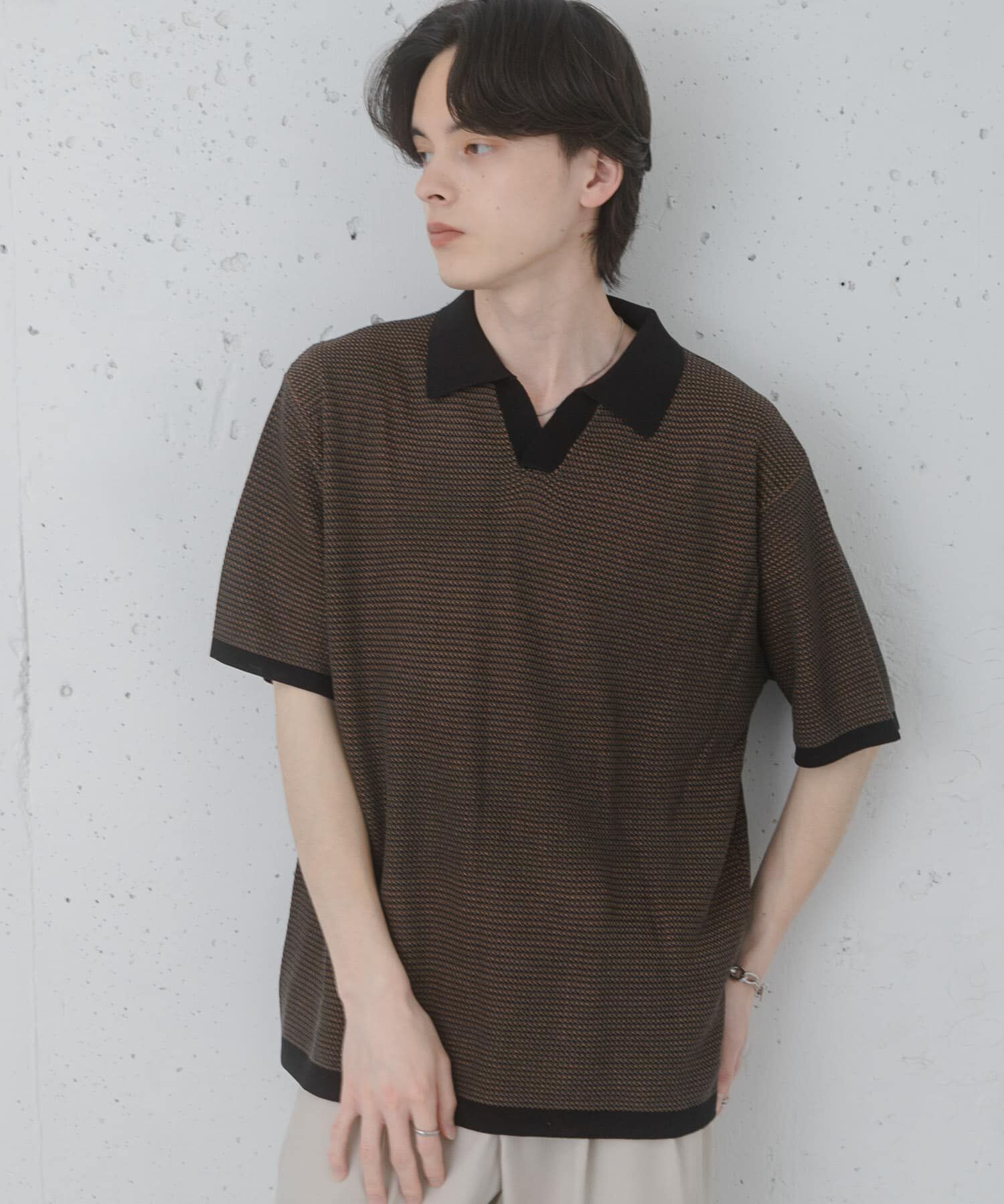 SENSE OF PLACE by URBAN RESEARCH「『洗濯可』ミックススキッパーニット」|ニット・セーター|