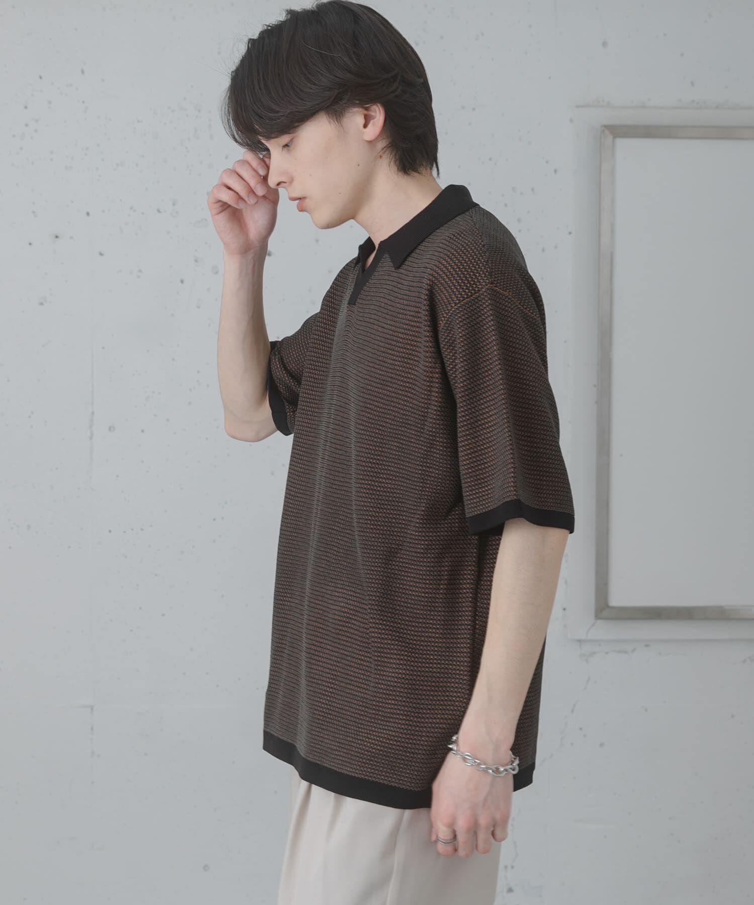 SENSE OF PLACE by URBAN RESEARCH「『洗濯可』ミックススキッパーニット」|ニット・セーター|