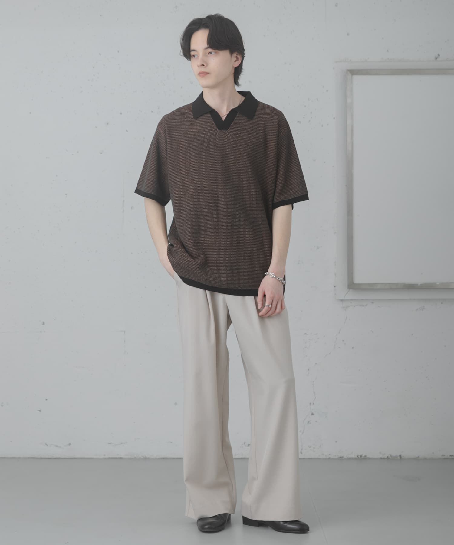 SENSE OF PLACE by URBAN RESEARCH「『洗濯可』ミックススキッパーニット」|ニット・セーター|