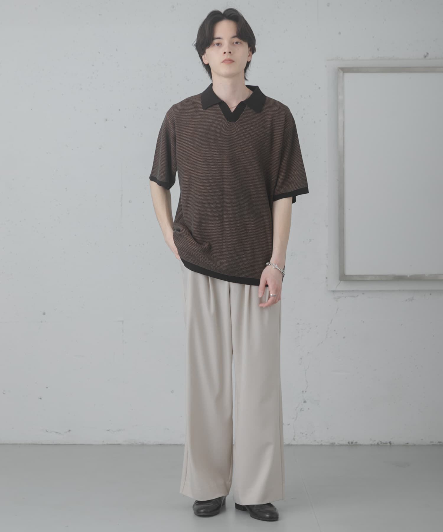SENSE OF PLACE by URBAN RESEARCH「『洗濯可』ミックススキッパーニット」|ニット・セーター|