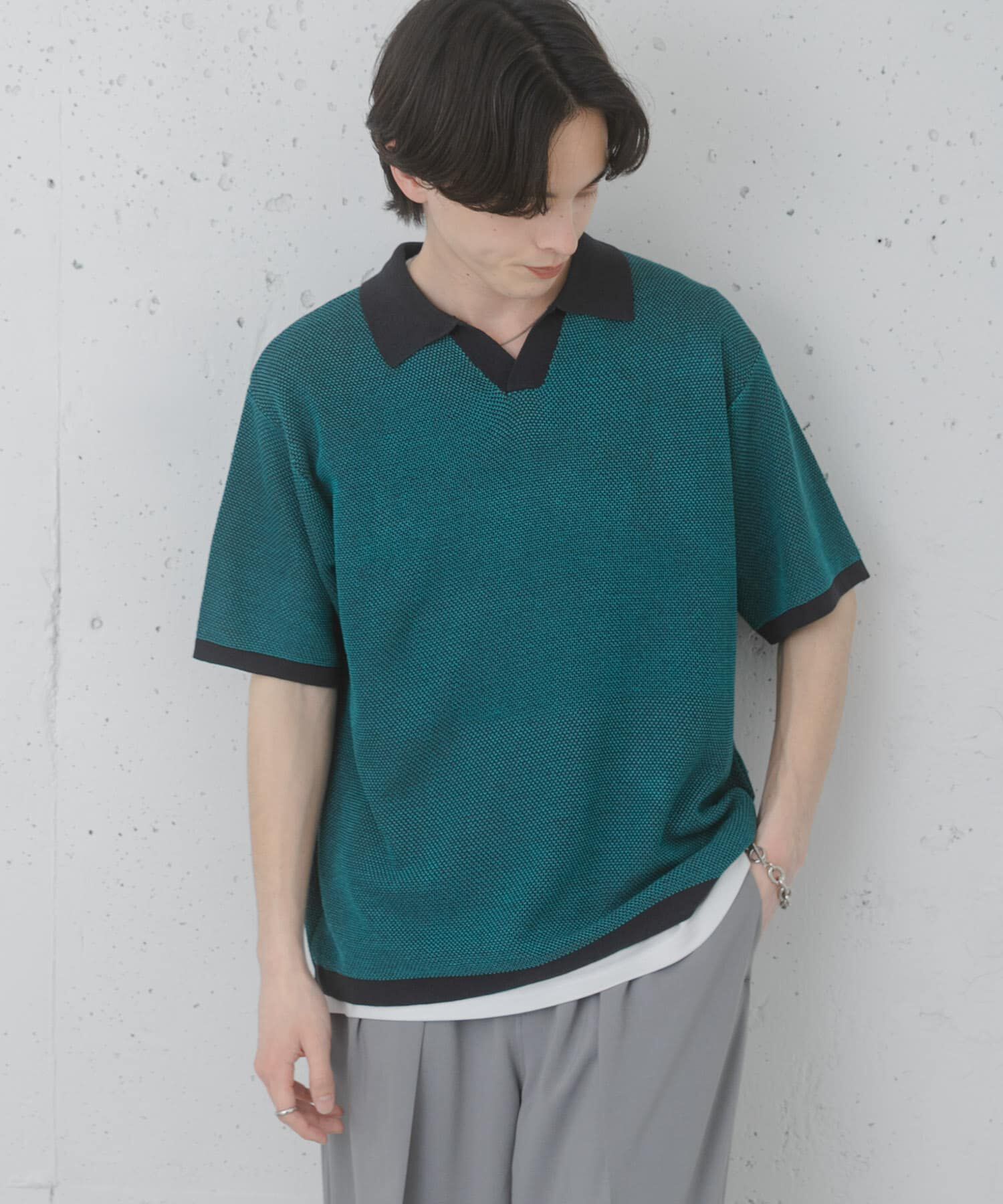 SENSE OF PLACE by URBAN RESEARCH「『洗濯可』ミックススキッパーニット」|ニット・セーター|