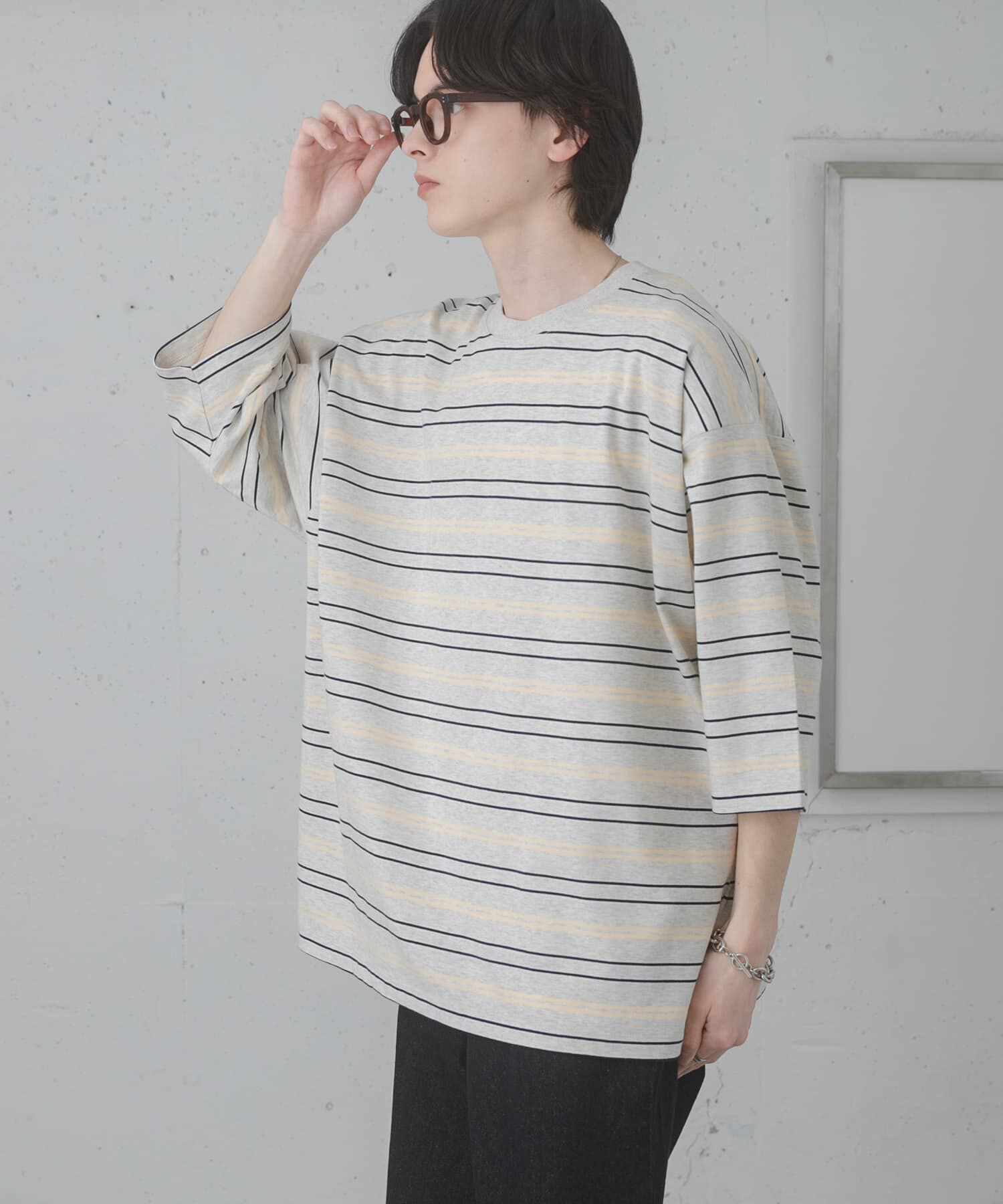 SENSE OF PLACE by URBAN RESEARCH「『ユニセックス』ボーダーエクストラルーズTシャツ」|Tシャツ・カットソー|