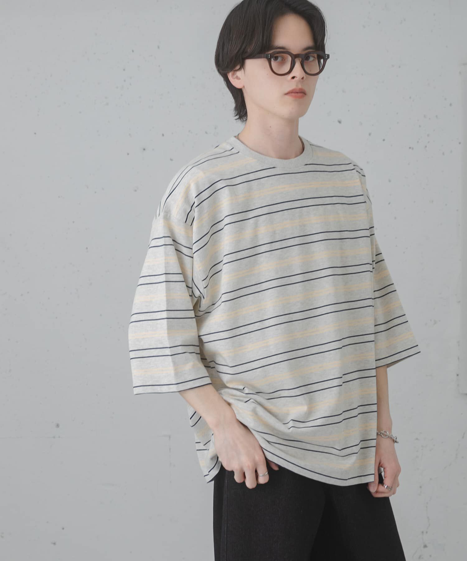 SENSE OF PLACE by URBAN RESEARCH「『ユニセックス』ボーダーエクストラルーズTシャツ」|Tシャツ・カットソー|