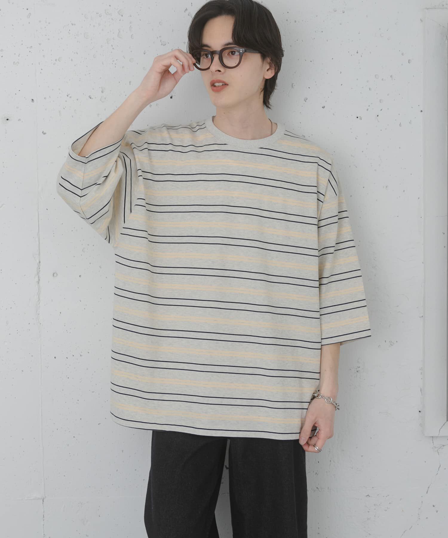 SENSE OF PLACE by URBAN RESEARCH「『ユニセックス』ボーダーエクストラルーズTシャツ」|Tシャツ・カットソー|