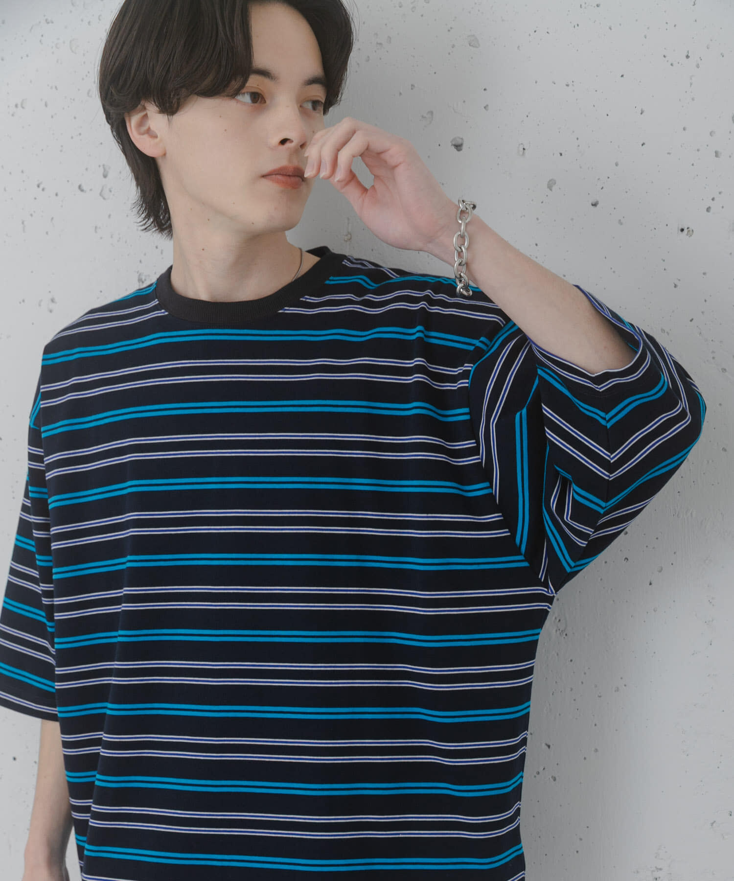 SENSE OF PLACE by URBAN RESEARCH「『ユニセックス』ボーダーエクストラルーズTシャツ」|Tシャツ・カットソー|