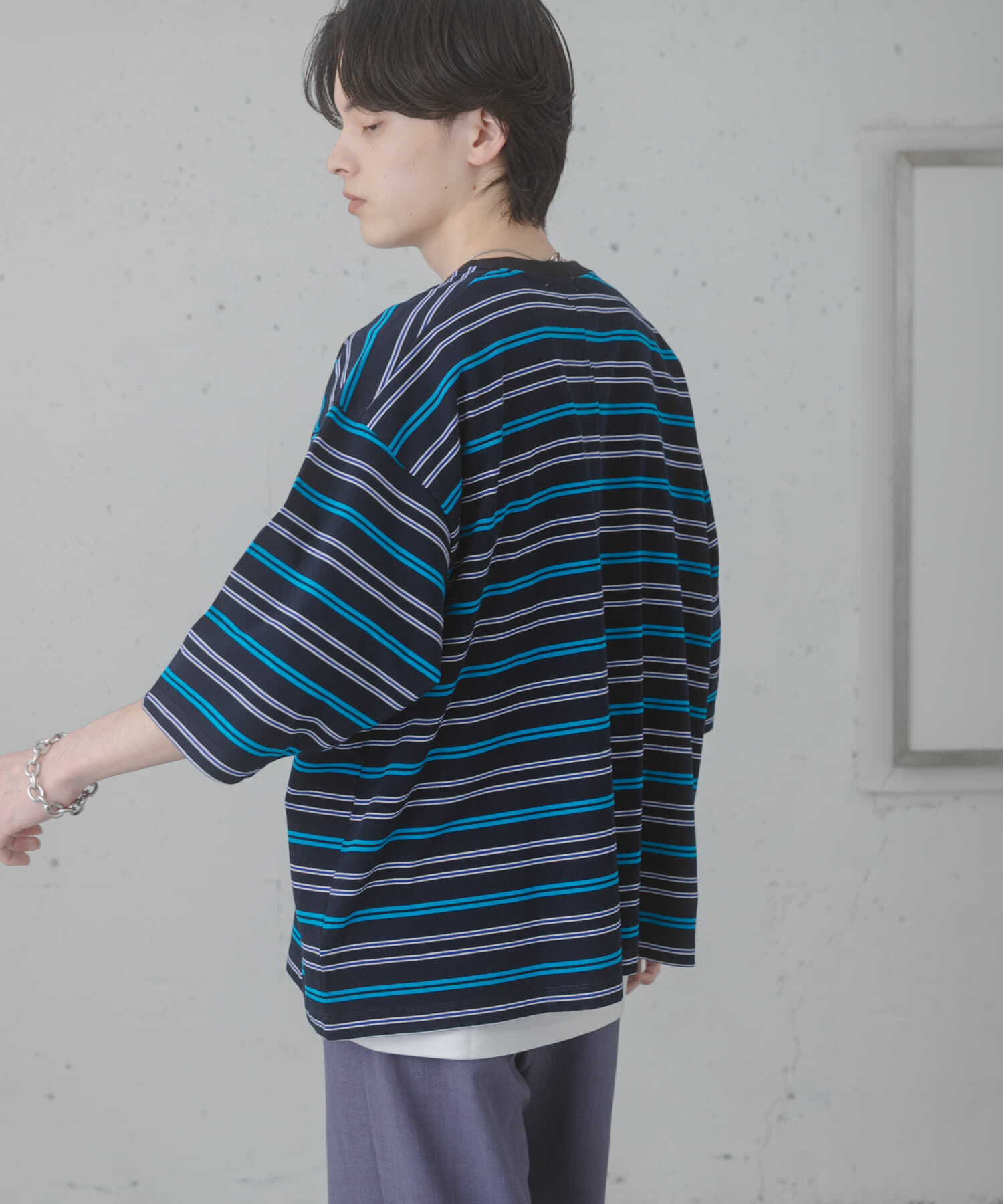 SENSE OF PLACE by URBAN RESEARCH「『ユニセックス』ボーダーエクストラルーズTシャツ」|Tシャツ・カットソー|