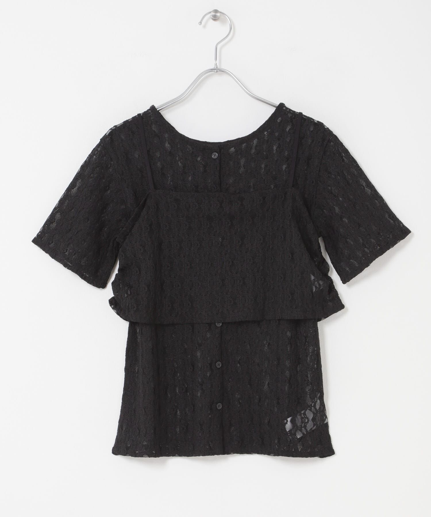 SENSE OF PLACE by URBAN RESEARCH「レースビスチェアンサンブルカットトップ」|Tシャツ・カットソー|