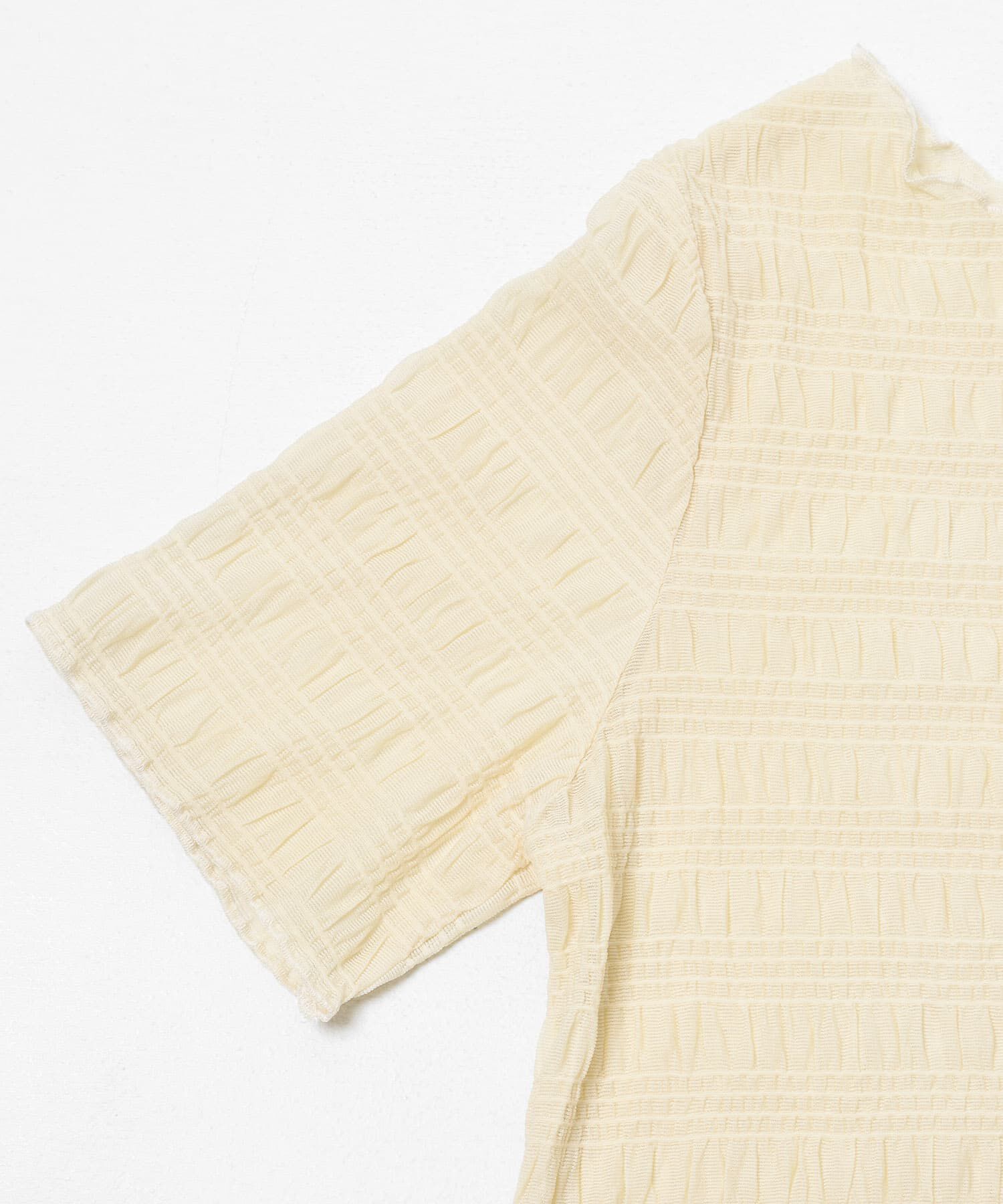SENSE OF PLACE by URBAN RESEARCH「シャーリングシアートップ(5分袖)」|Tシャツ・カットソー|