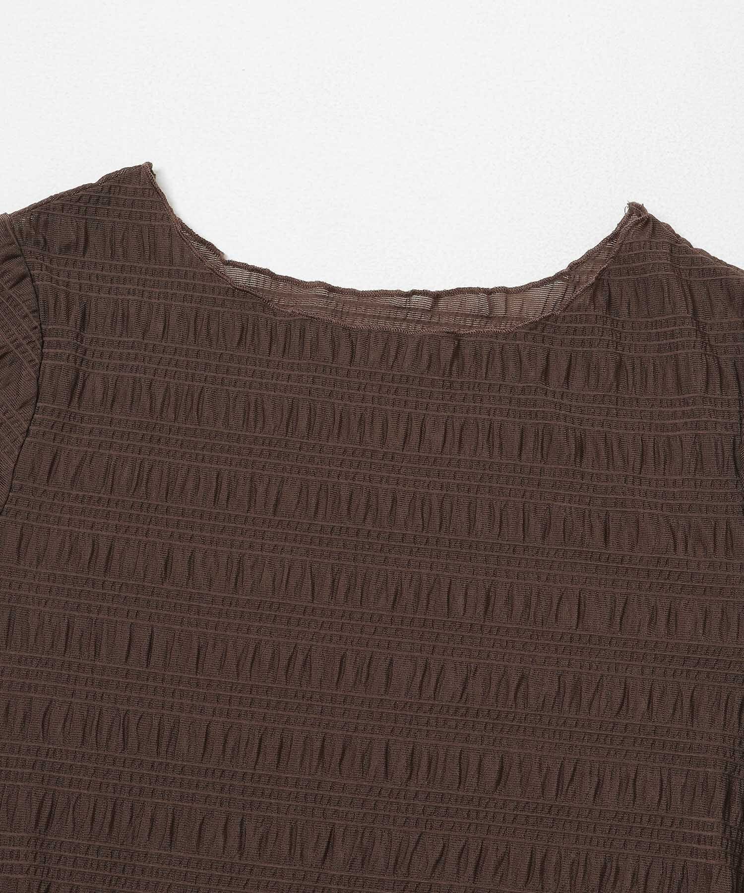 SENSE OF PLACE by URBAN RESEARCH「シャーリングシアートップ(5分袖)」|Tシャツ・カットソー|